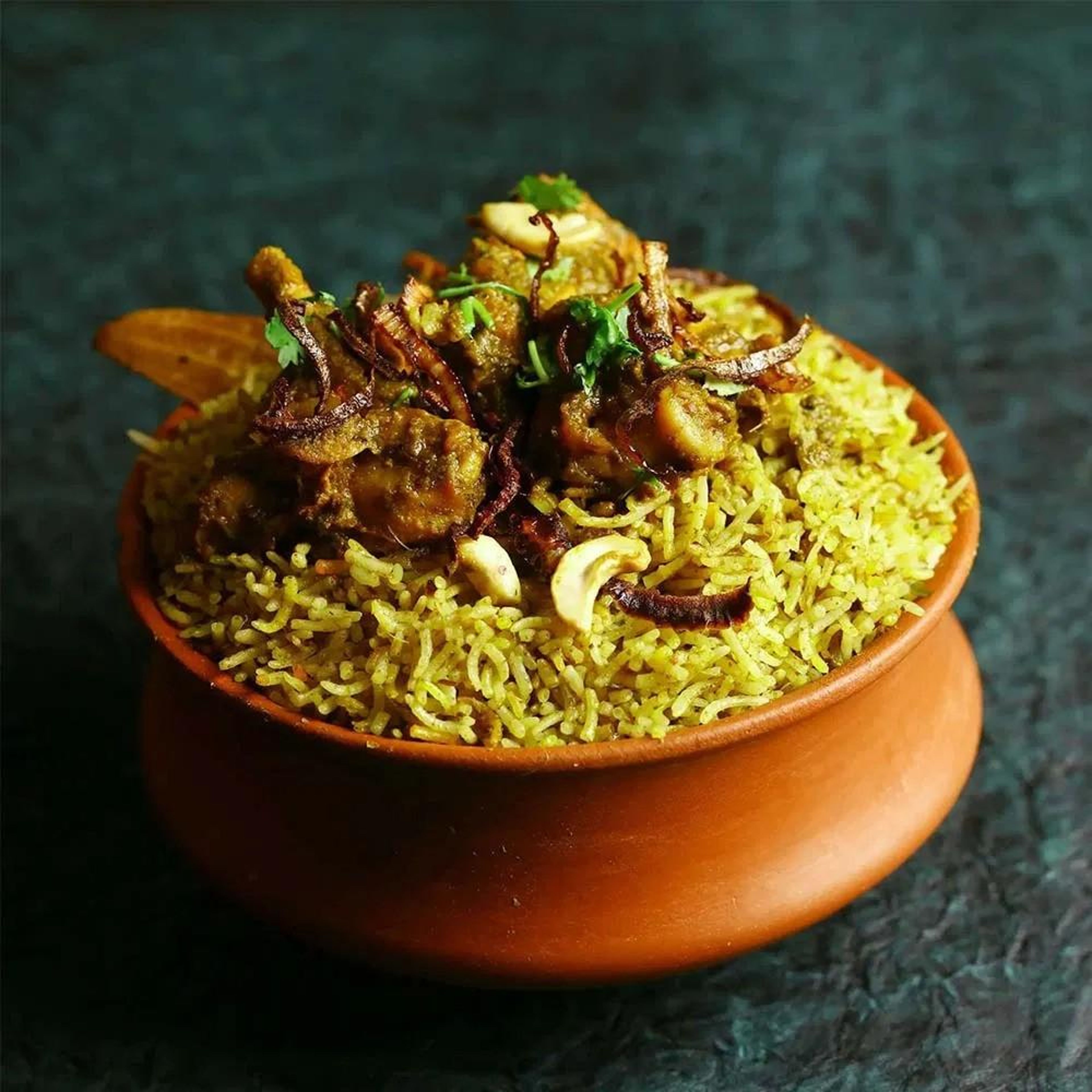 Gongura Chicken Biryani.