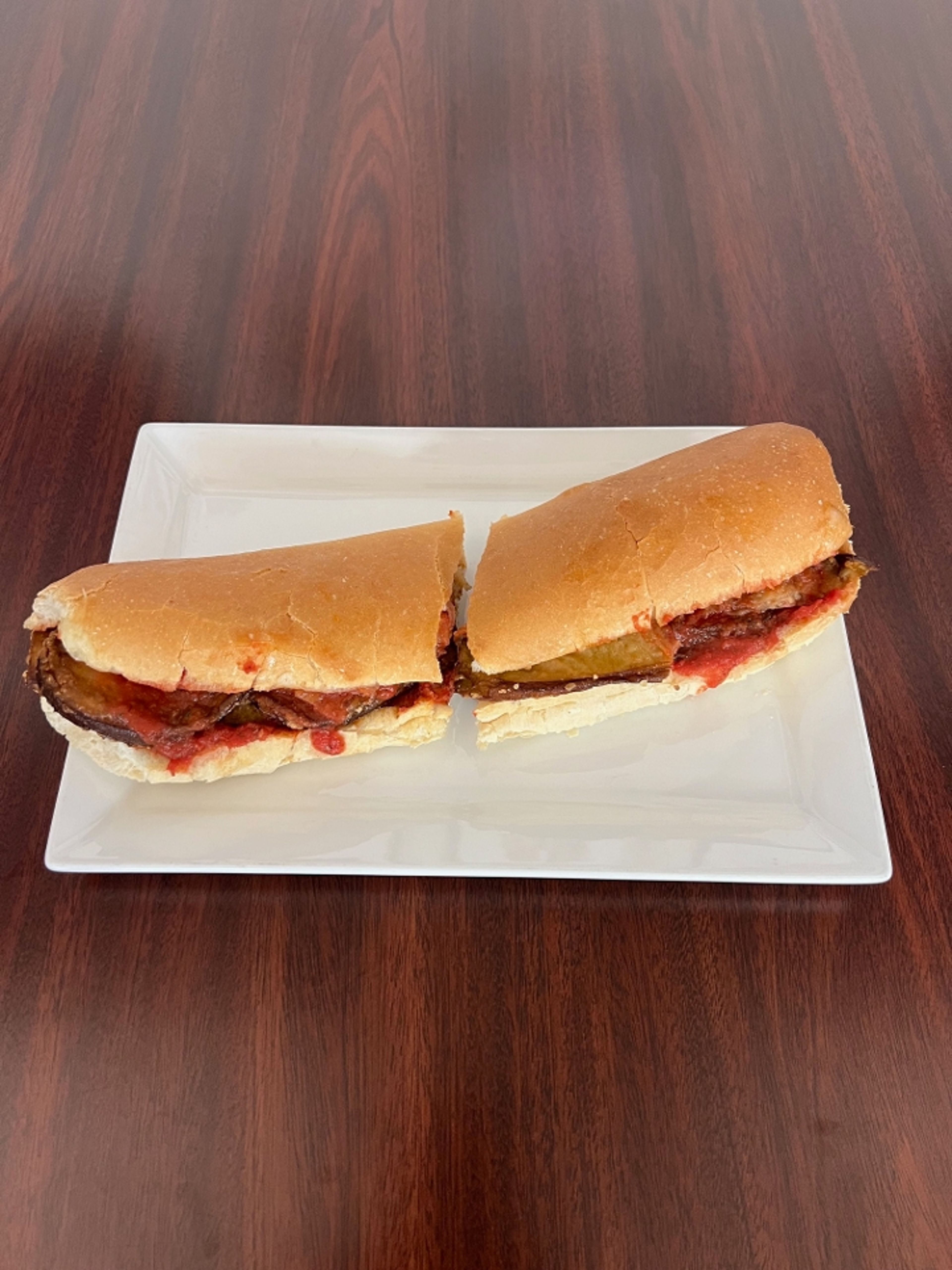 Eggplant Parmesan Grinder.