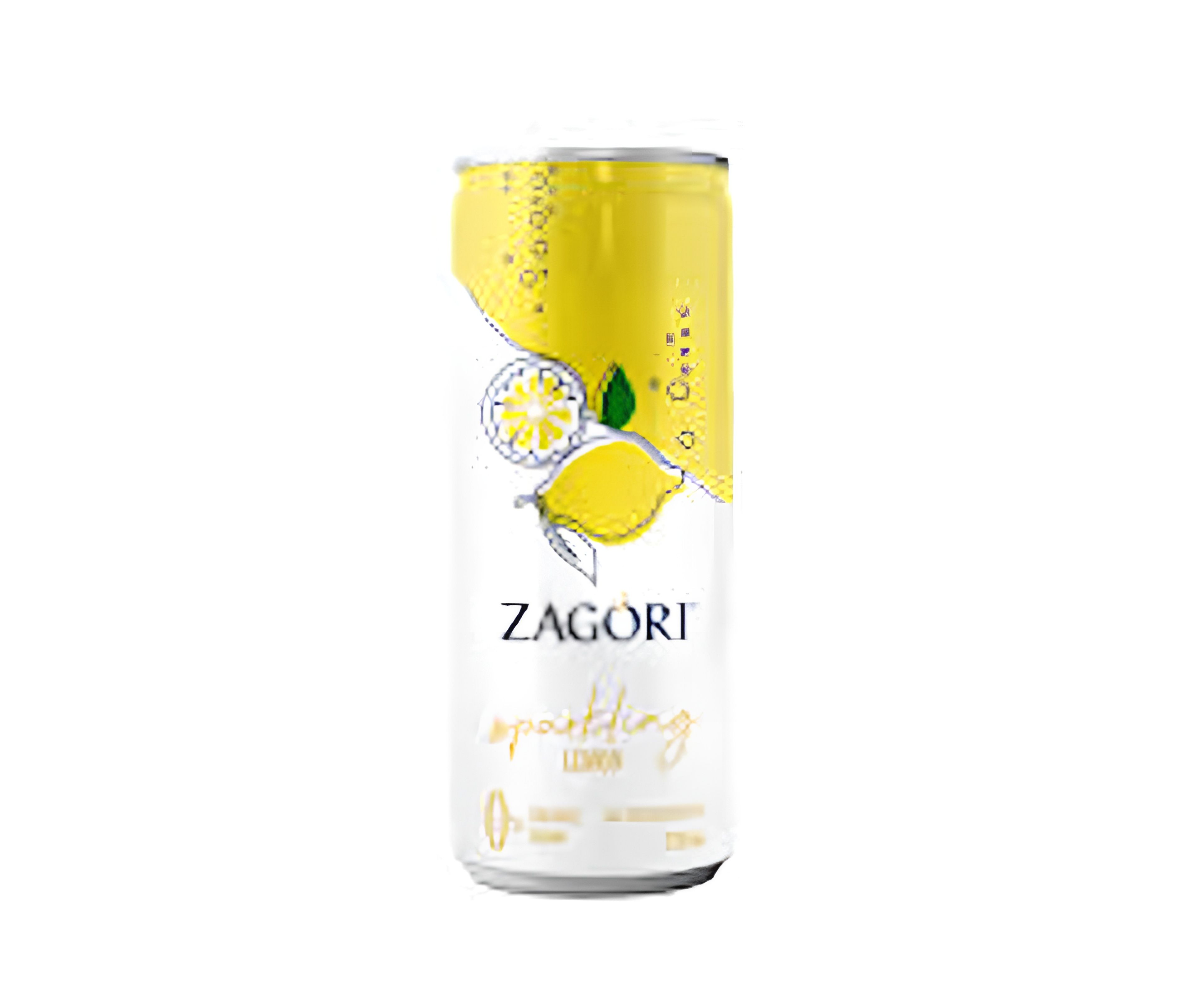 ZAGORI (GREEK) SPARKLING  WATER  LEMON FLAVOURED.