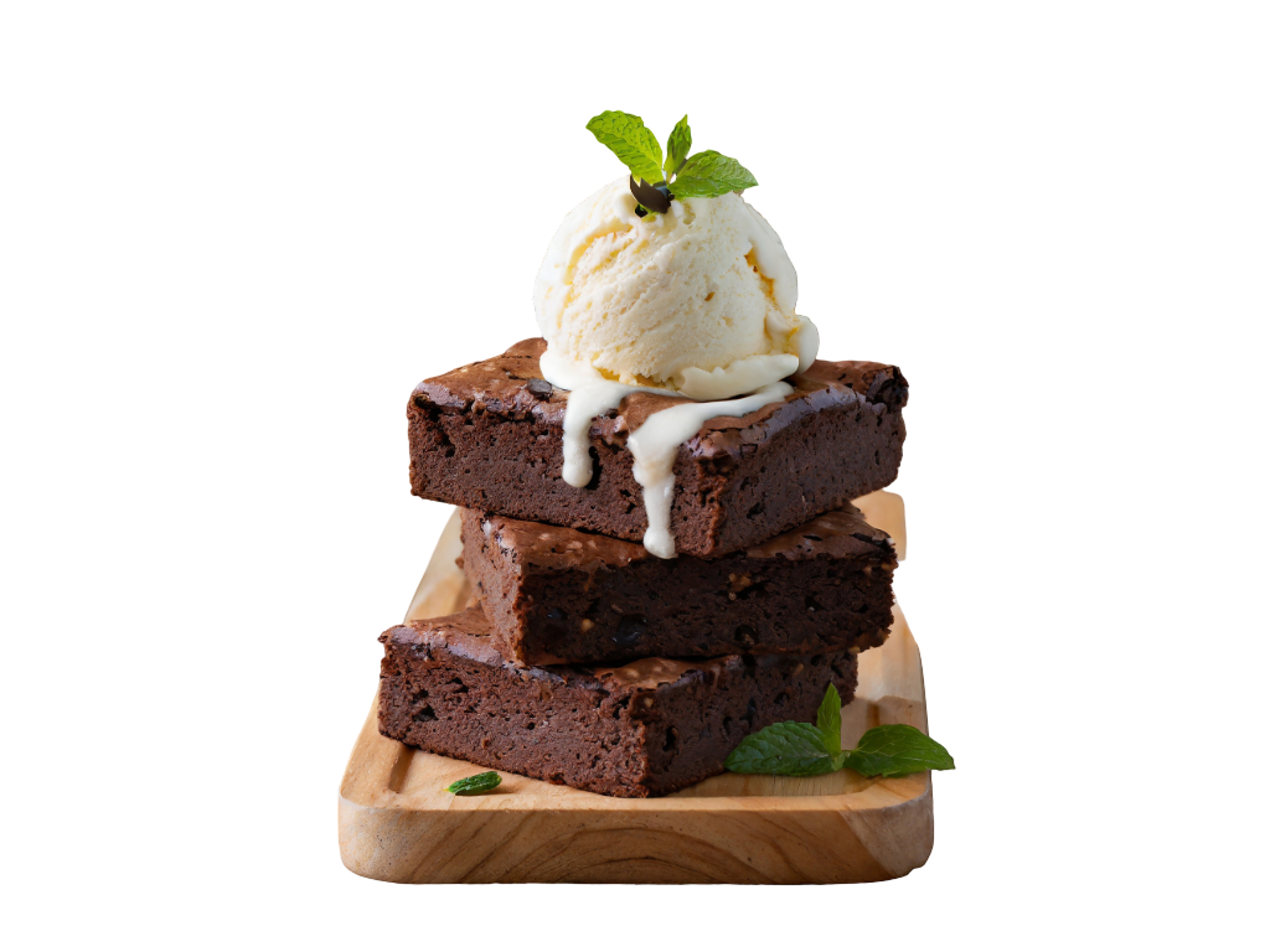 Brownie w/Ice Cream.
