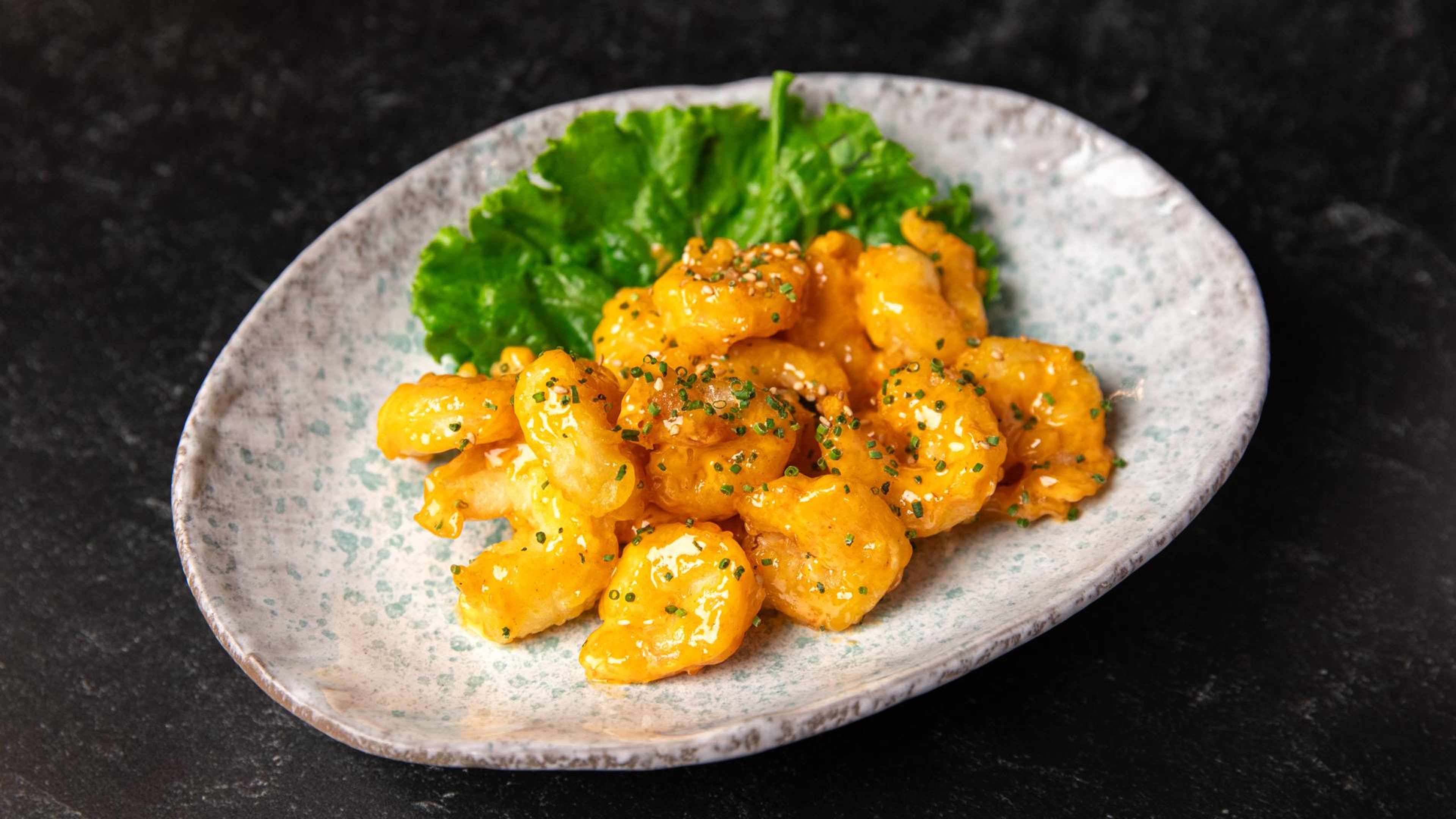 Creamy Rock Shrimp Tempura.