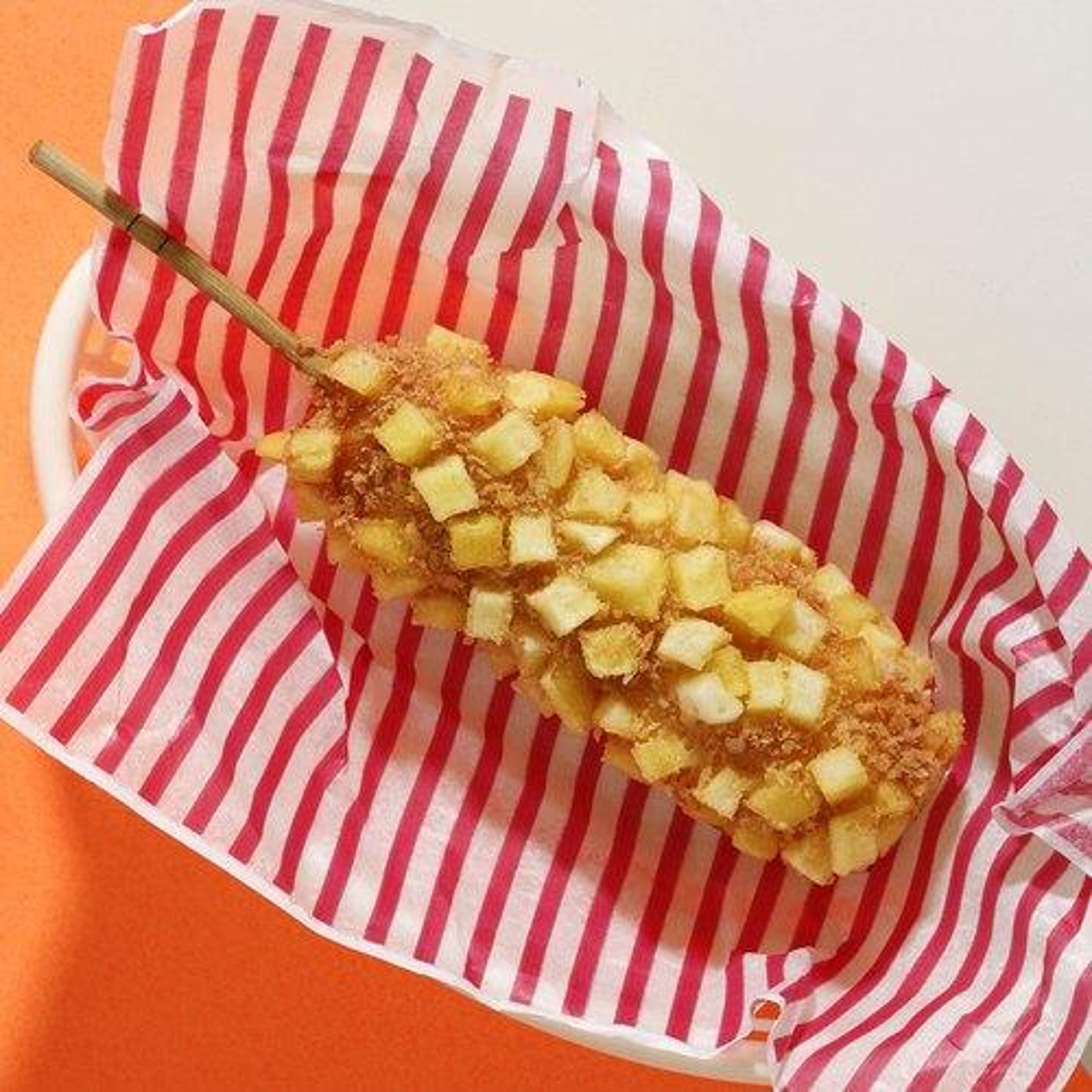 Potato Cheese Corn dog.