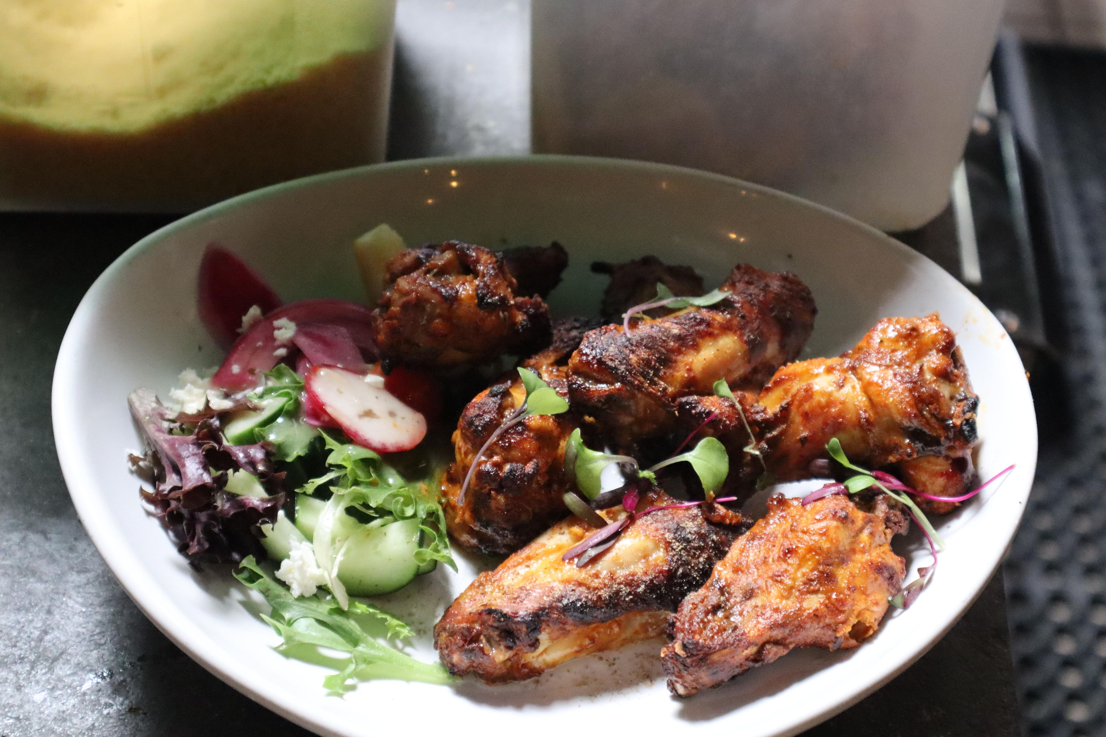 TANDOORI CHICKEN WINGS.