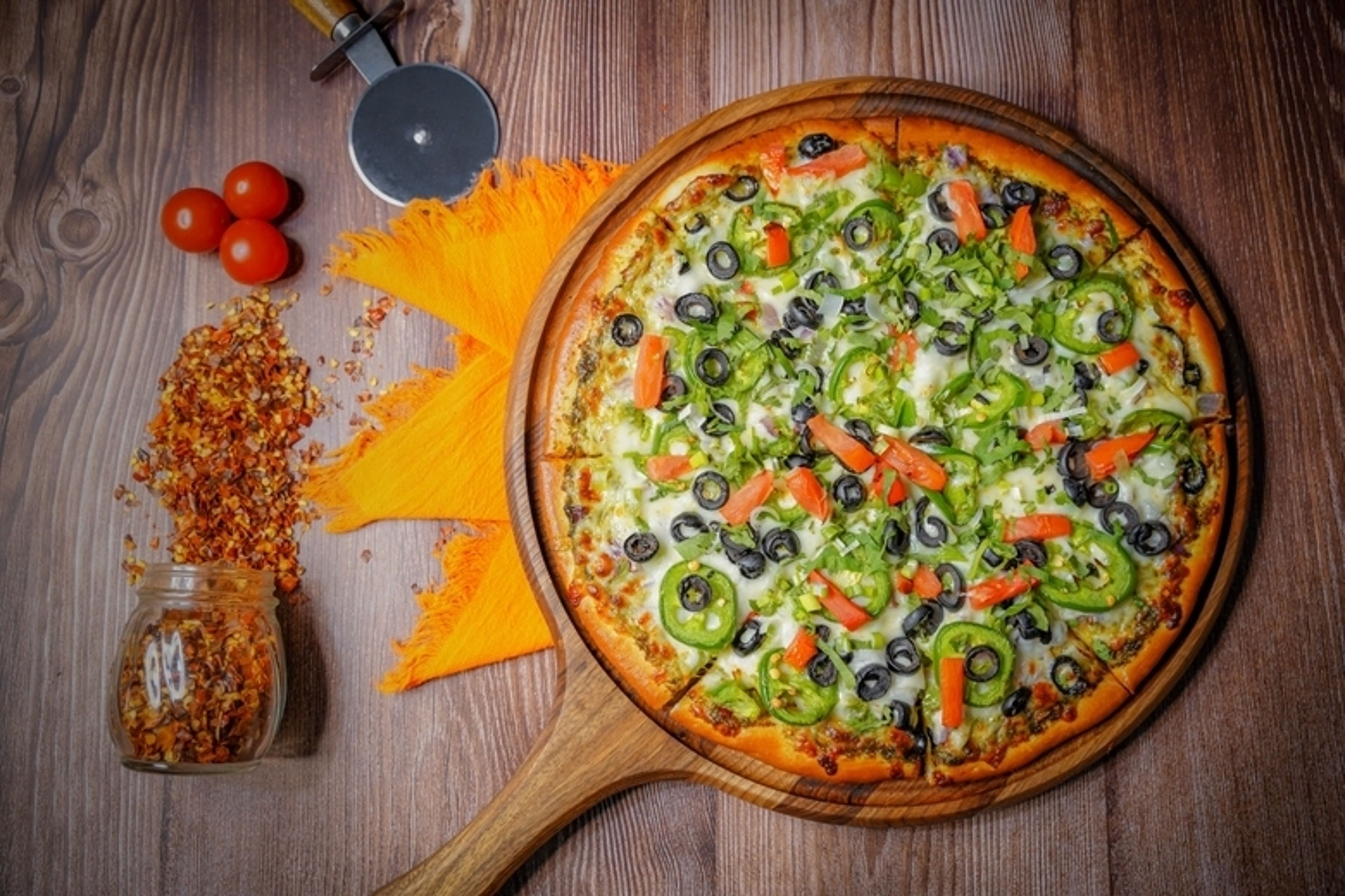 Shahi Veggie Pizza.