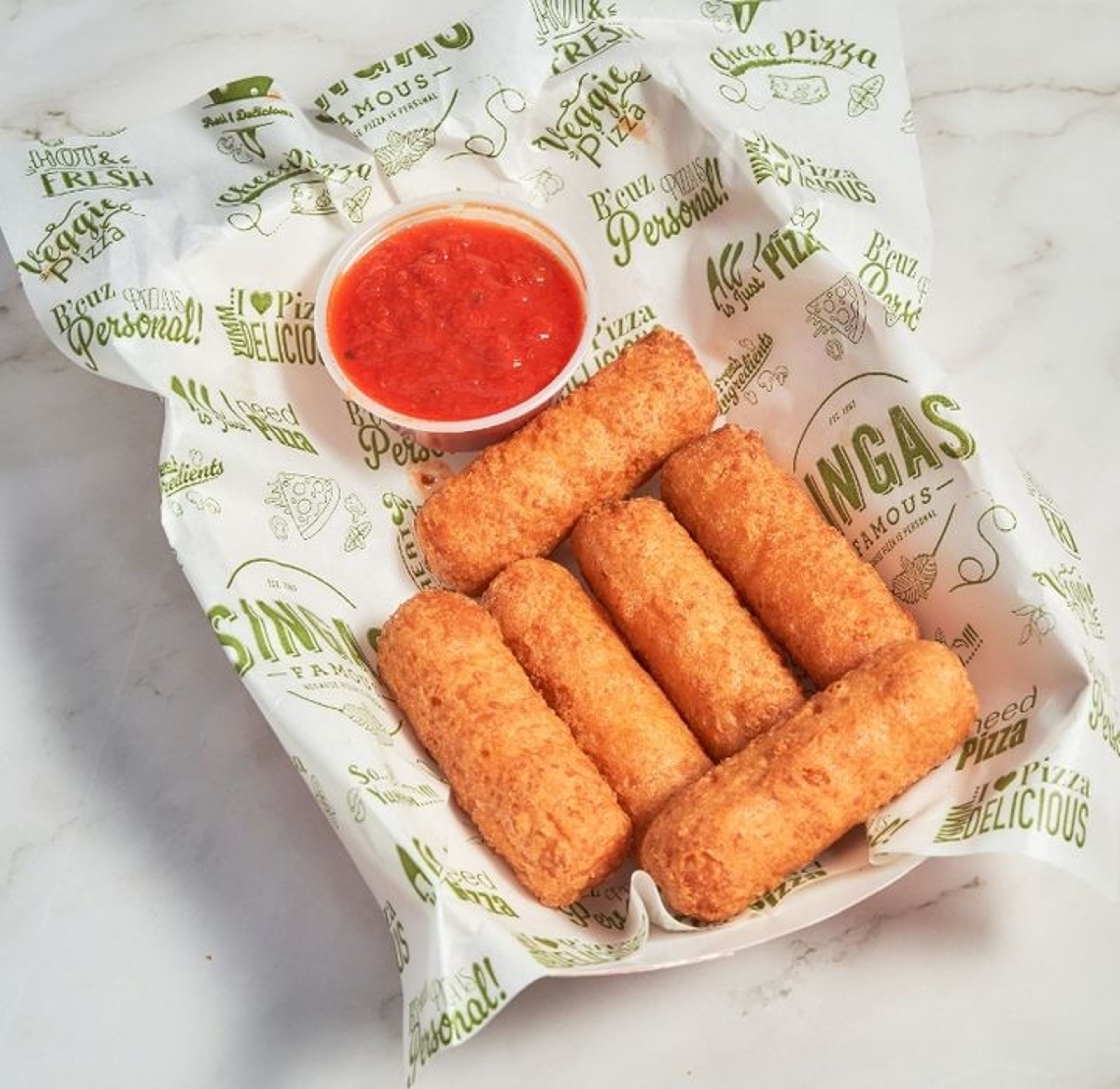 Mozzarella sticks 6pc.