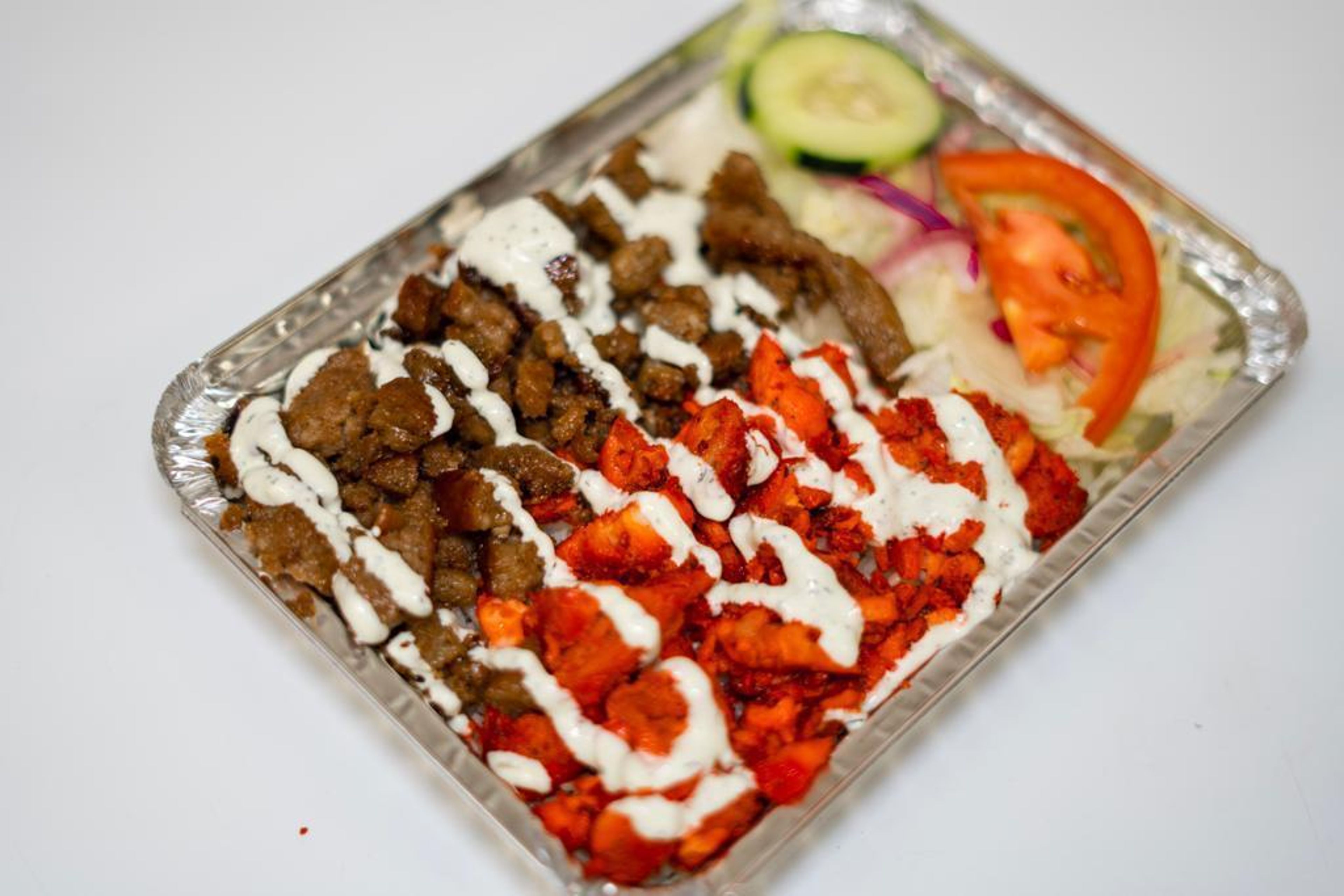 Chicken and Lamb/Beef Combo Bowl.