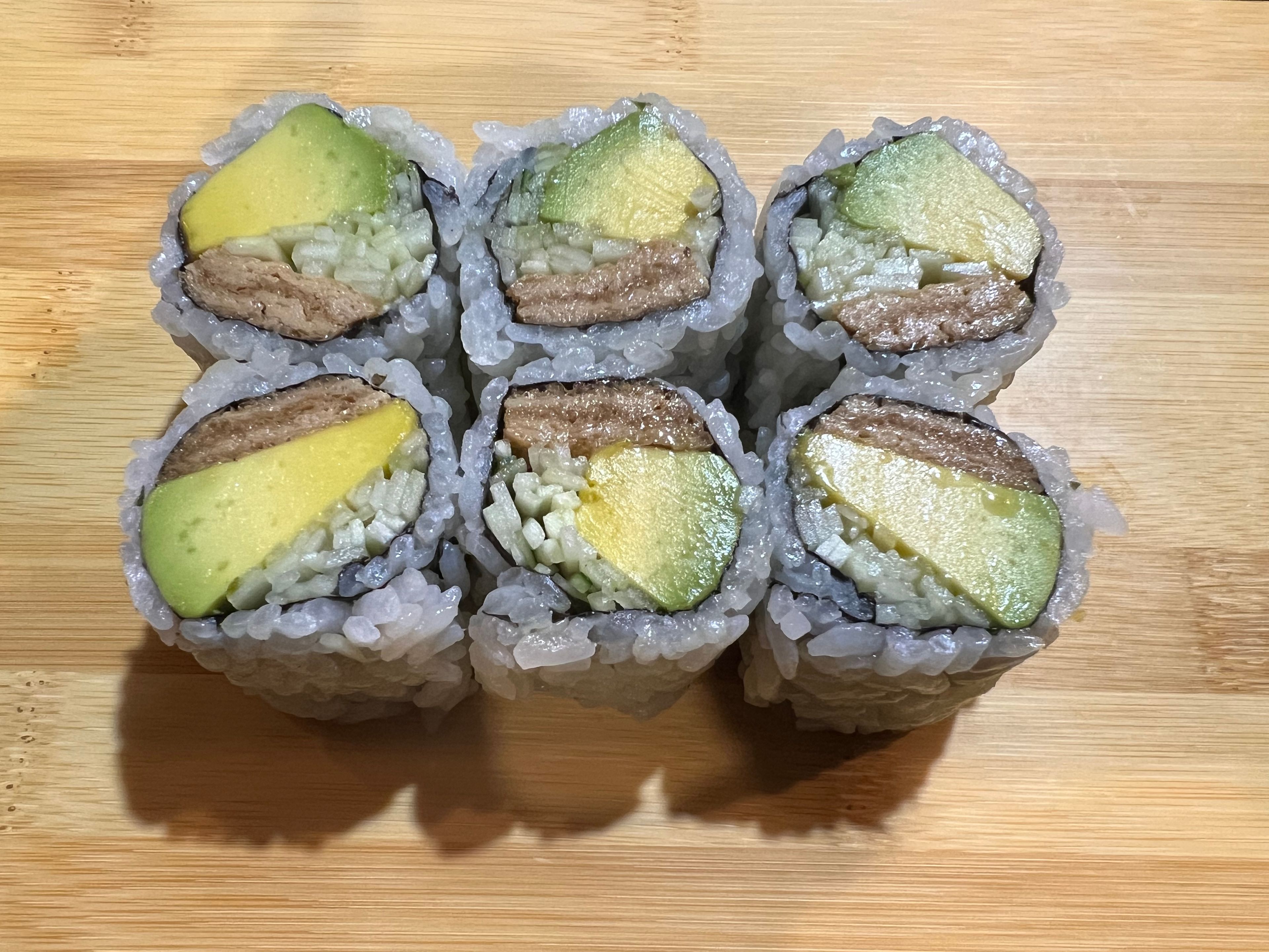 Inari Cucumber Avo Roll.