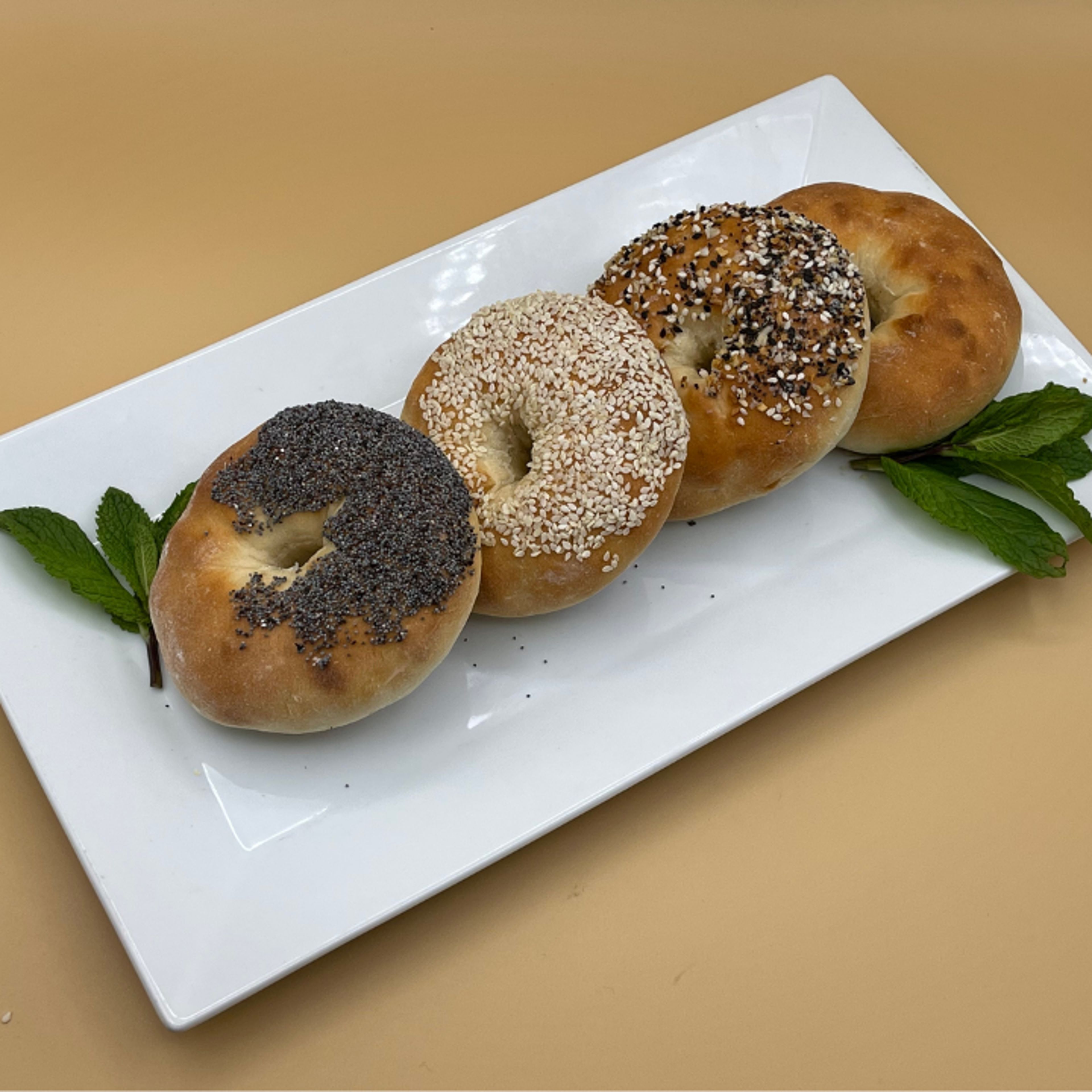 Homemade Mini Bagels.