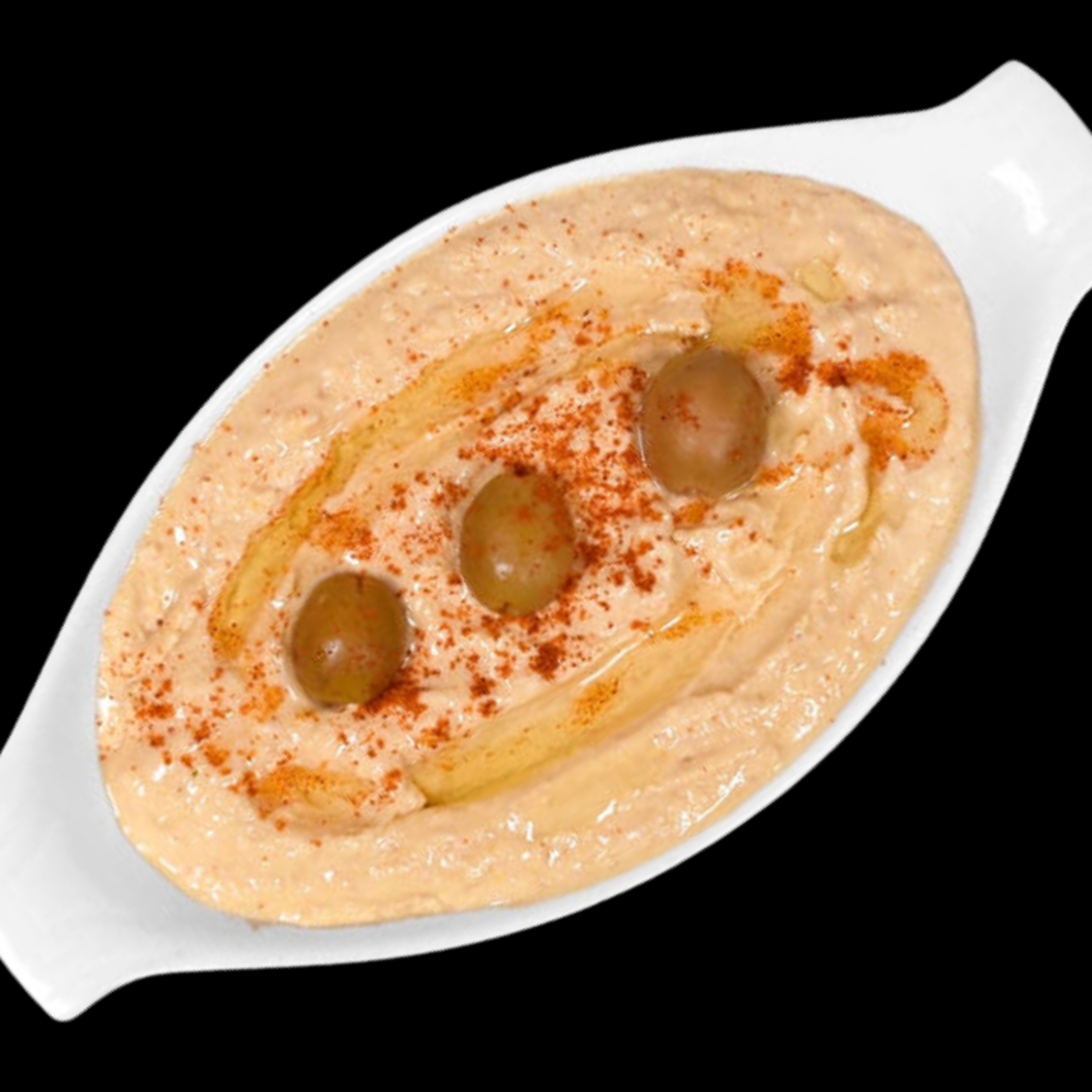 LARGE HUMMUS & PITA BREAD.