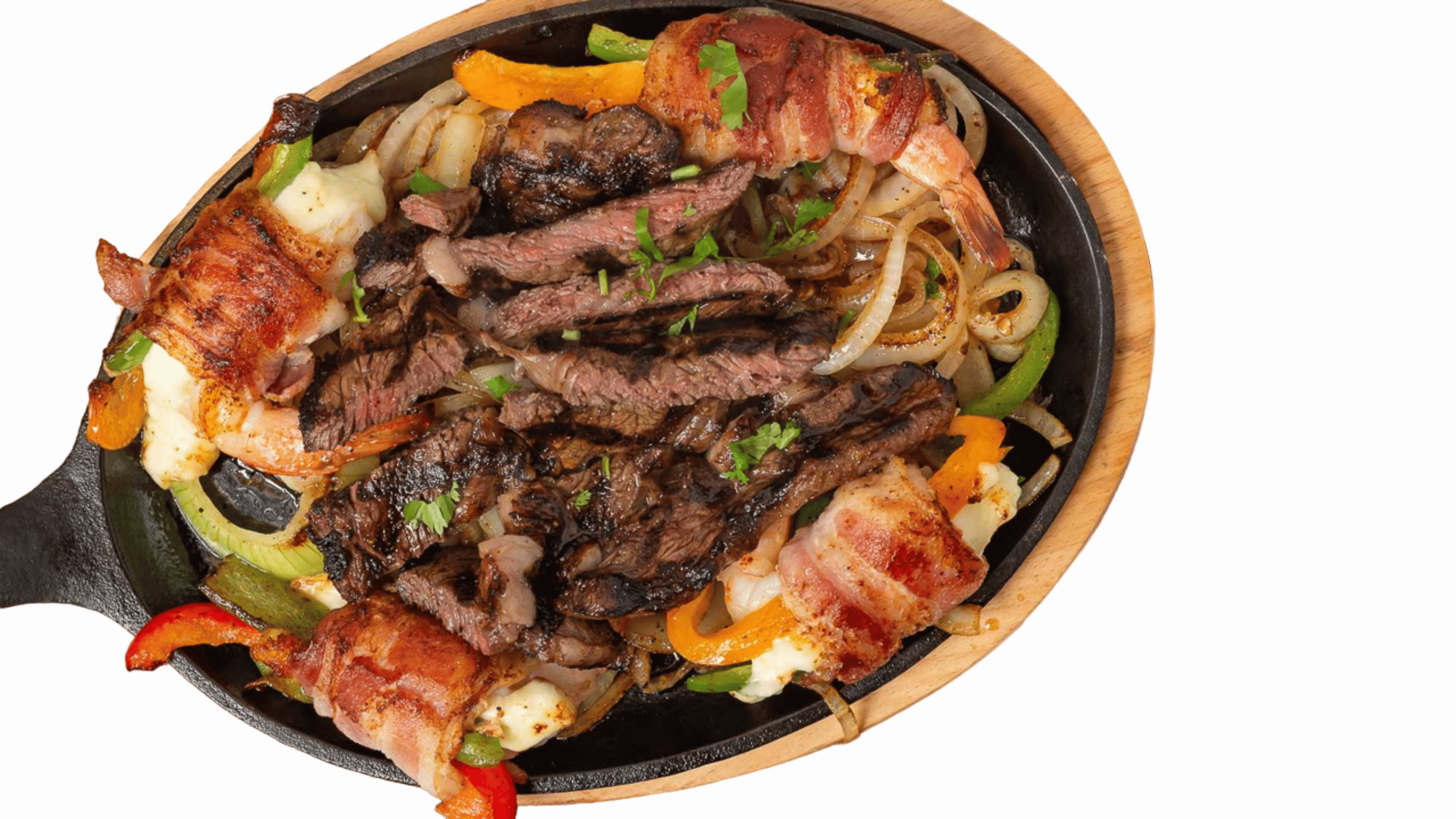 Brocheta de Camarones Fajita.