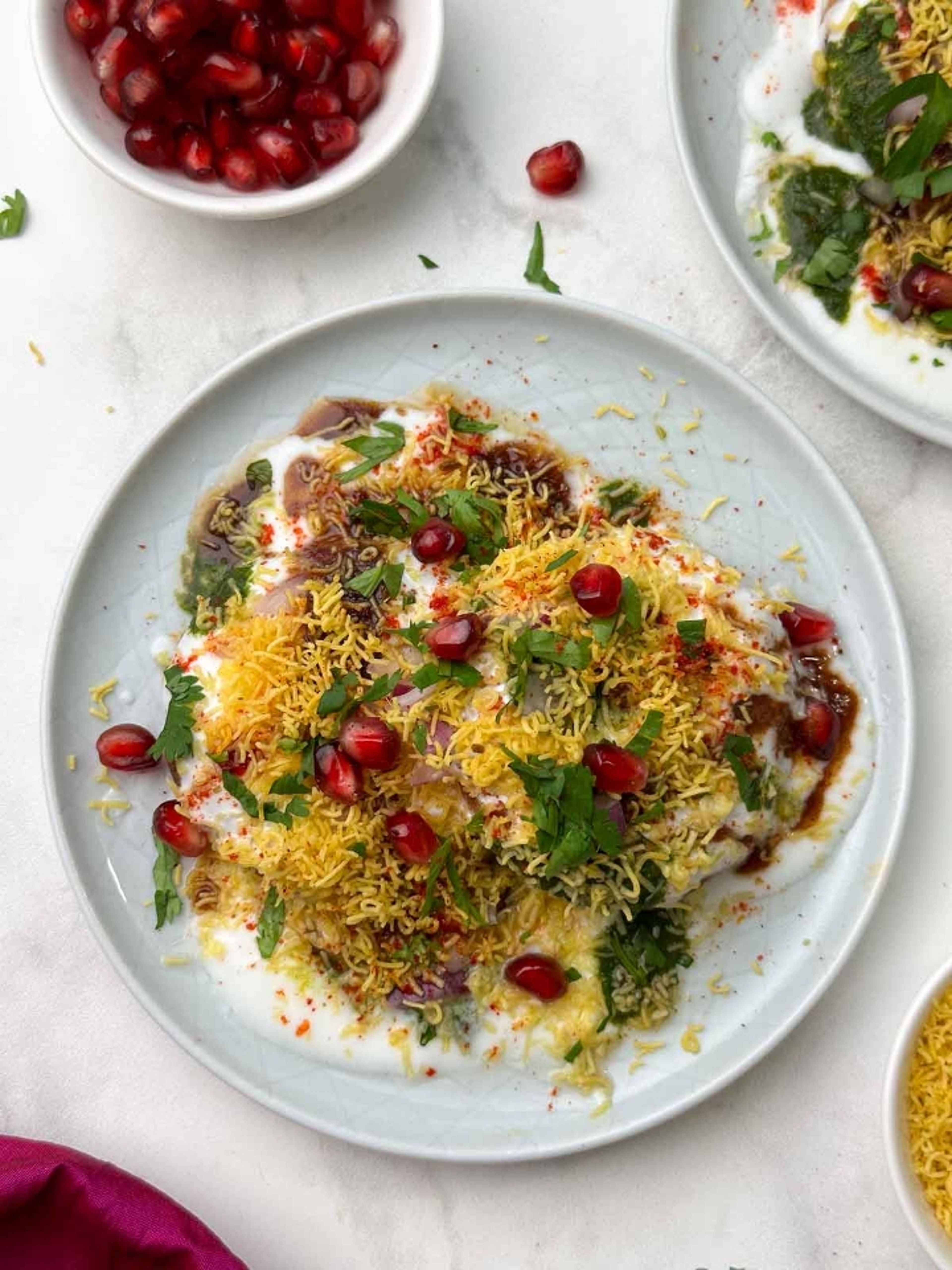 Aloo Tikki Chaat (Vegan, Gluten Free).