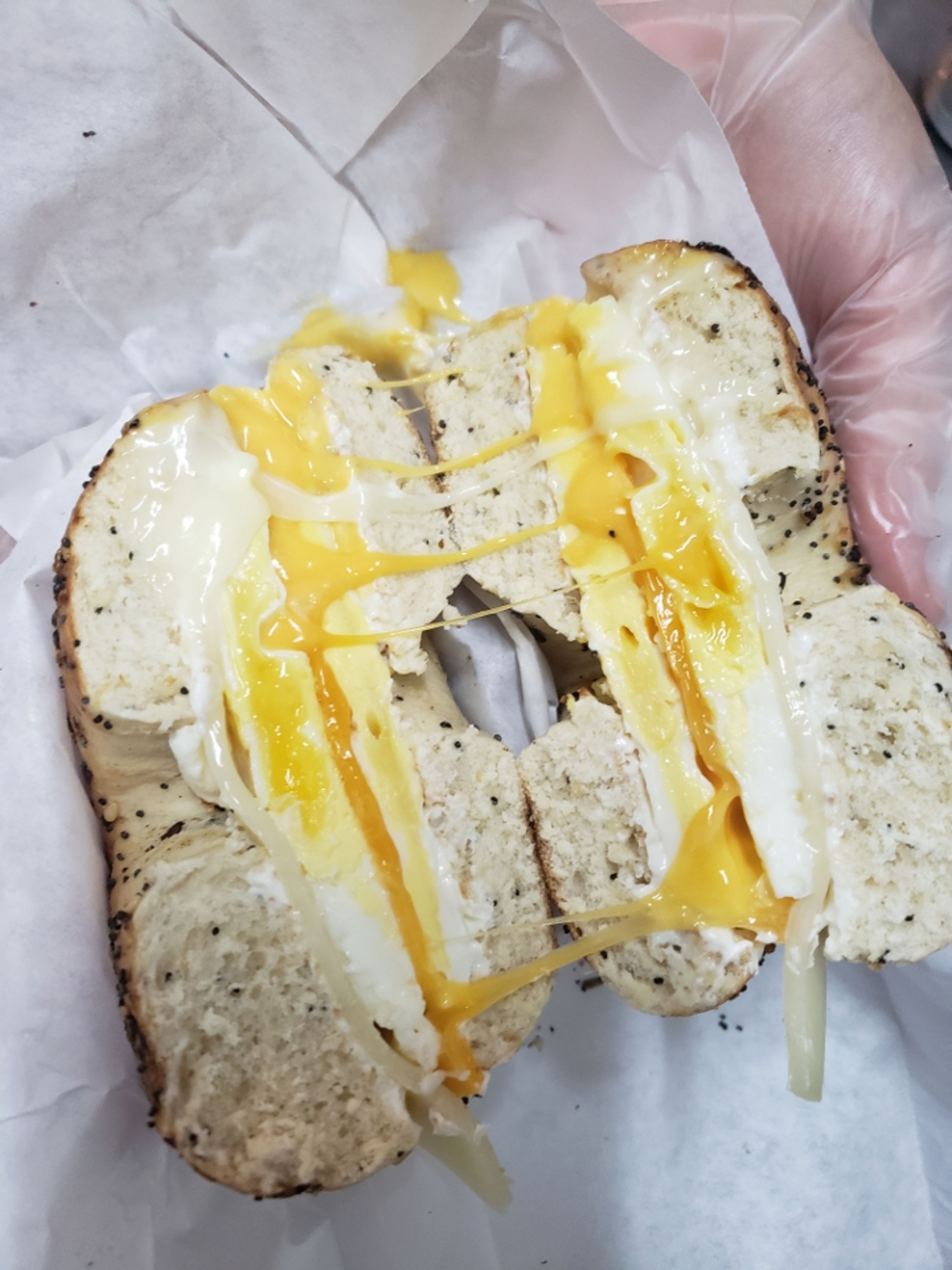 2 Egg, 2 Cheese Breakfast Sandwich.