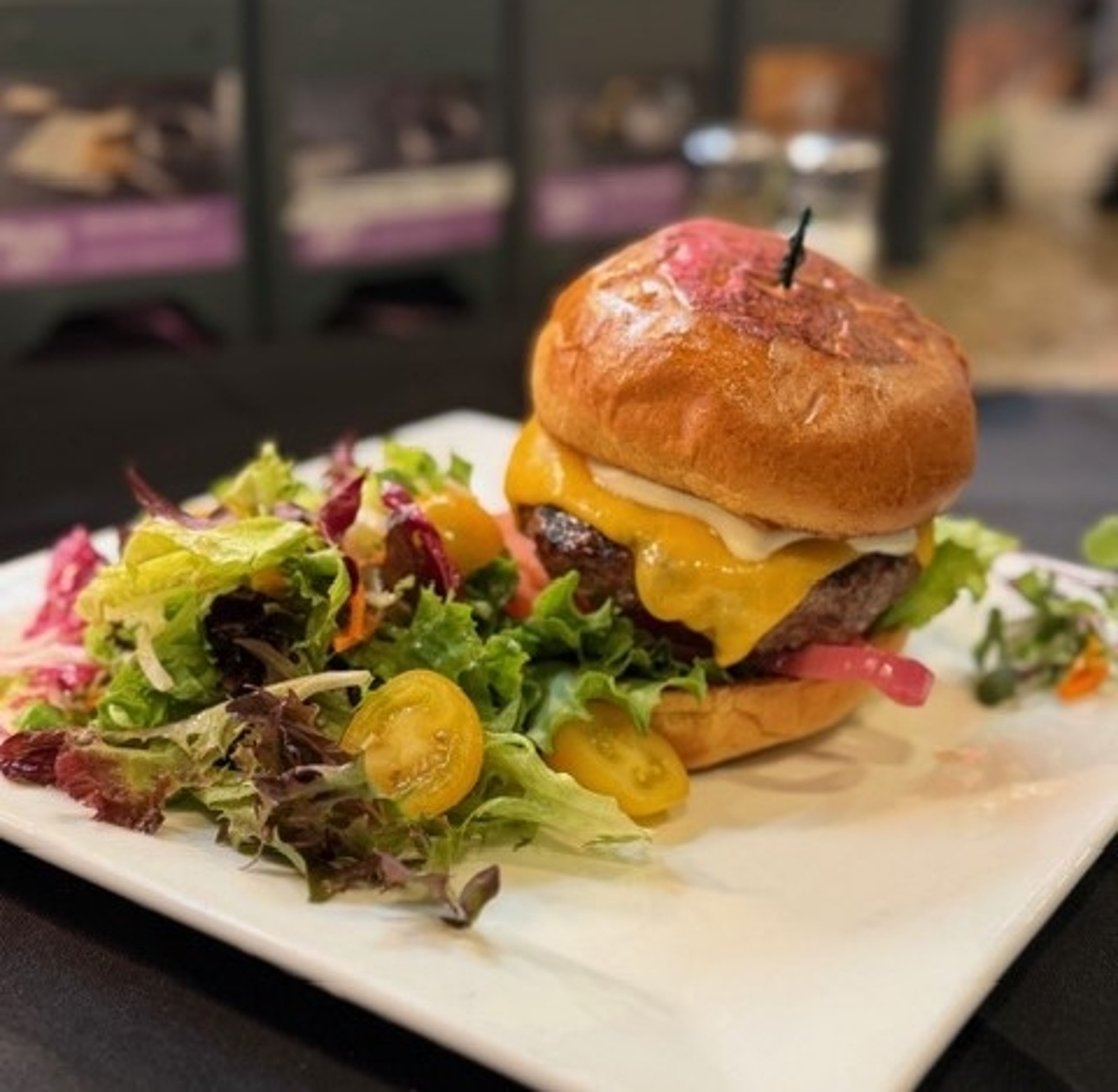 West Hill Cheese Burger.