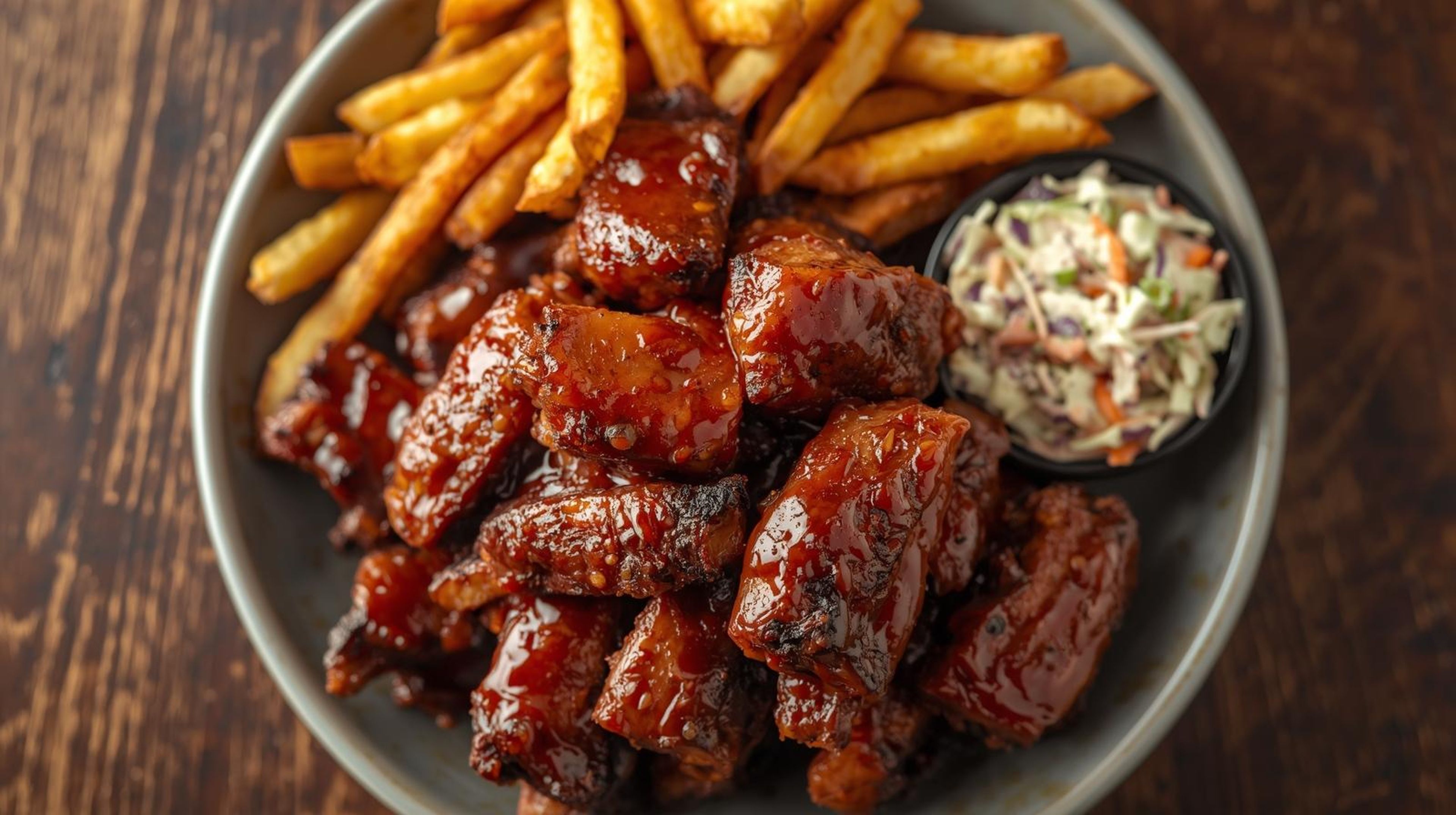 Regular Hickory Smoked BBQ Rib Tips.