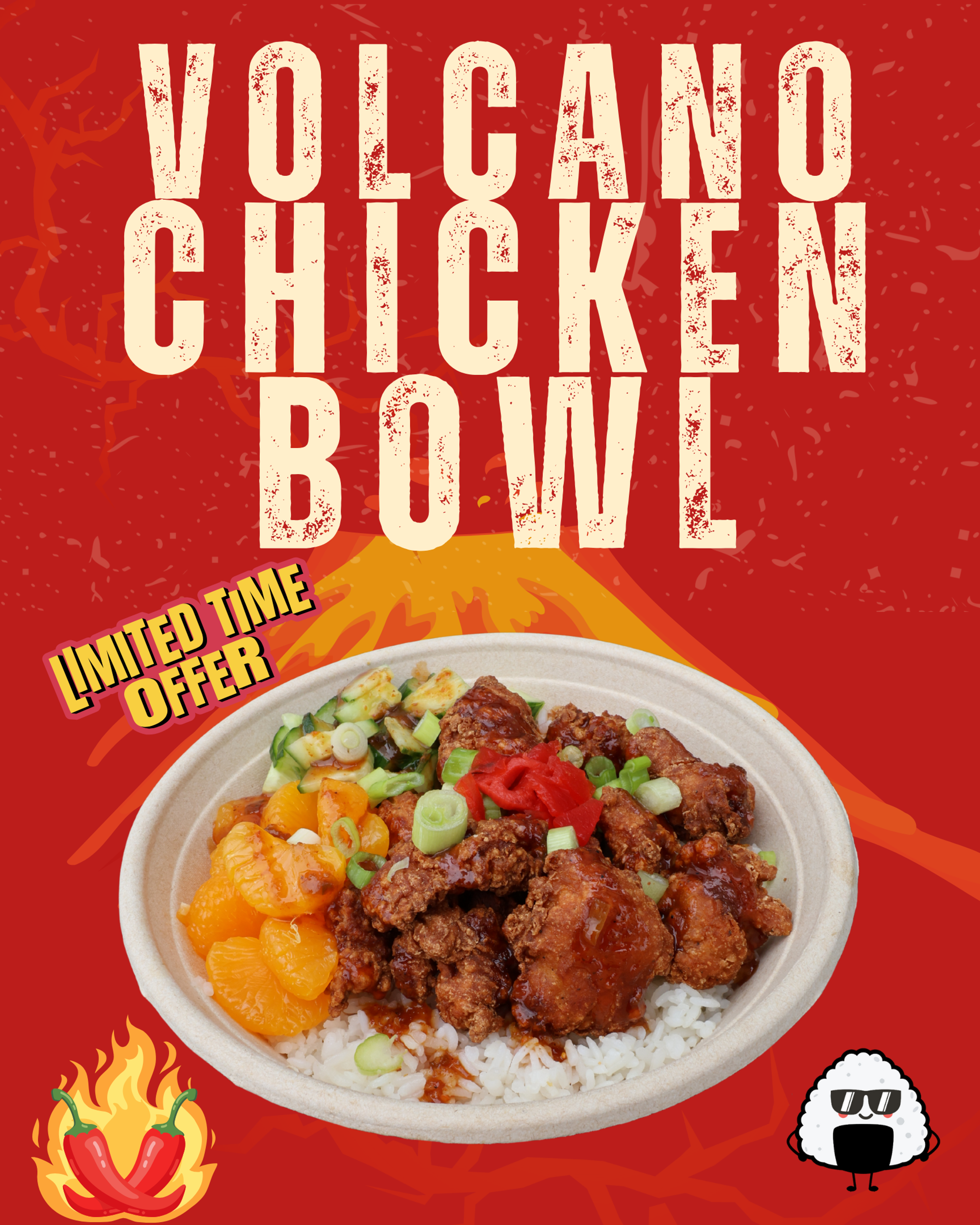 Volcano Chicken Bowl.
