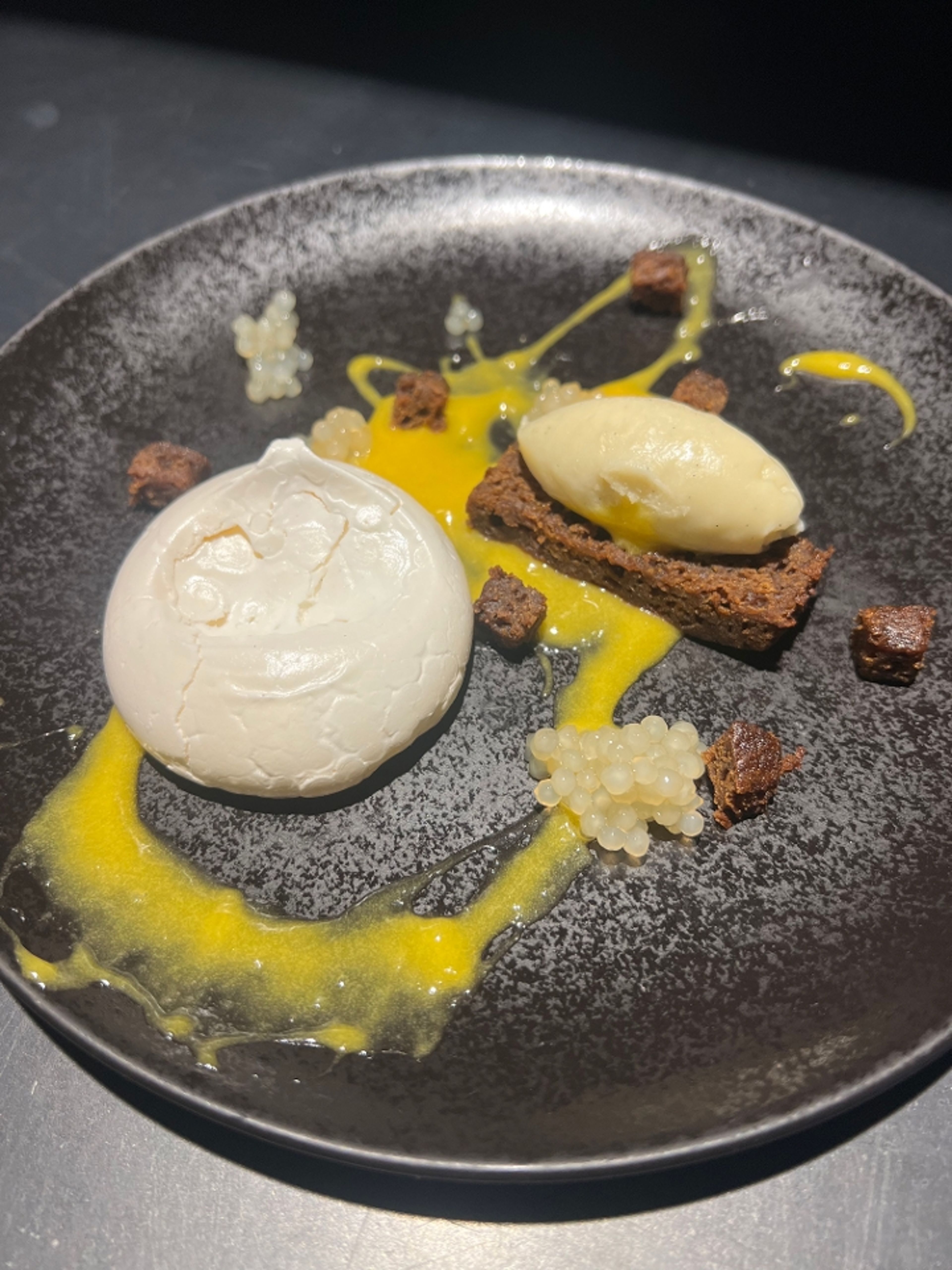 Passion Fruit Pavlova.