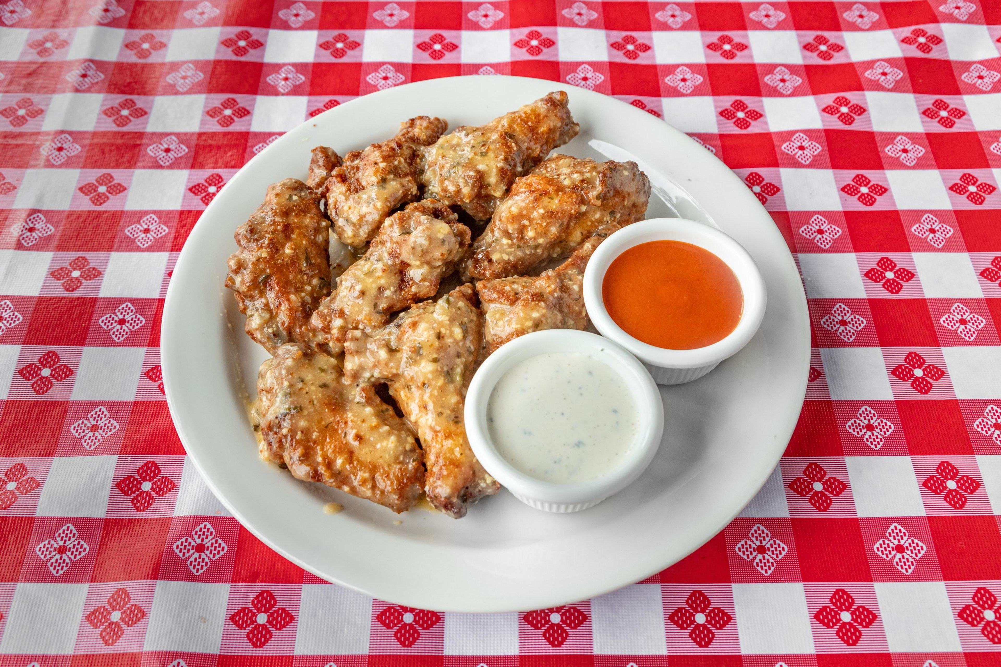New! 12 piece Garlic Parmesan Wings.
