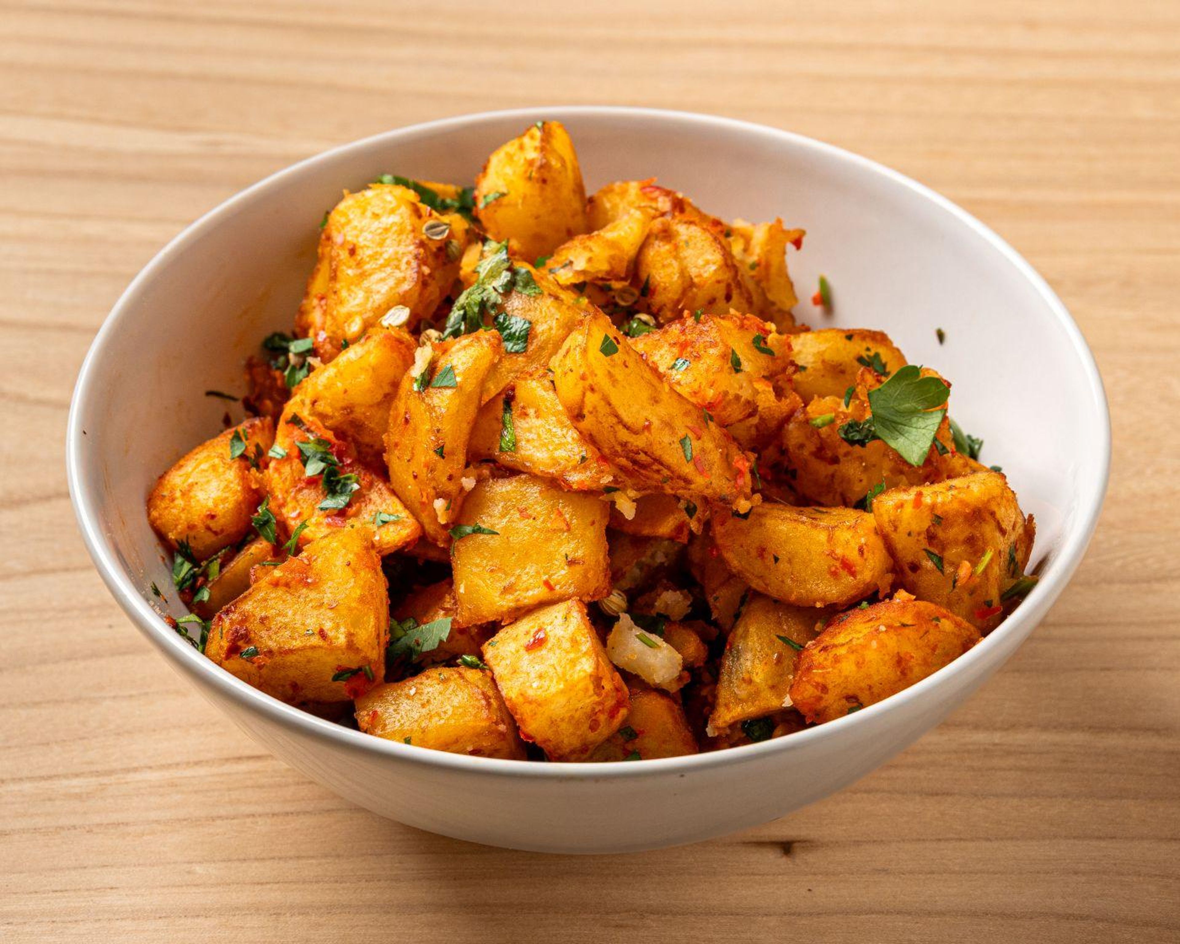 CRISPY POTATOES.