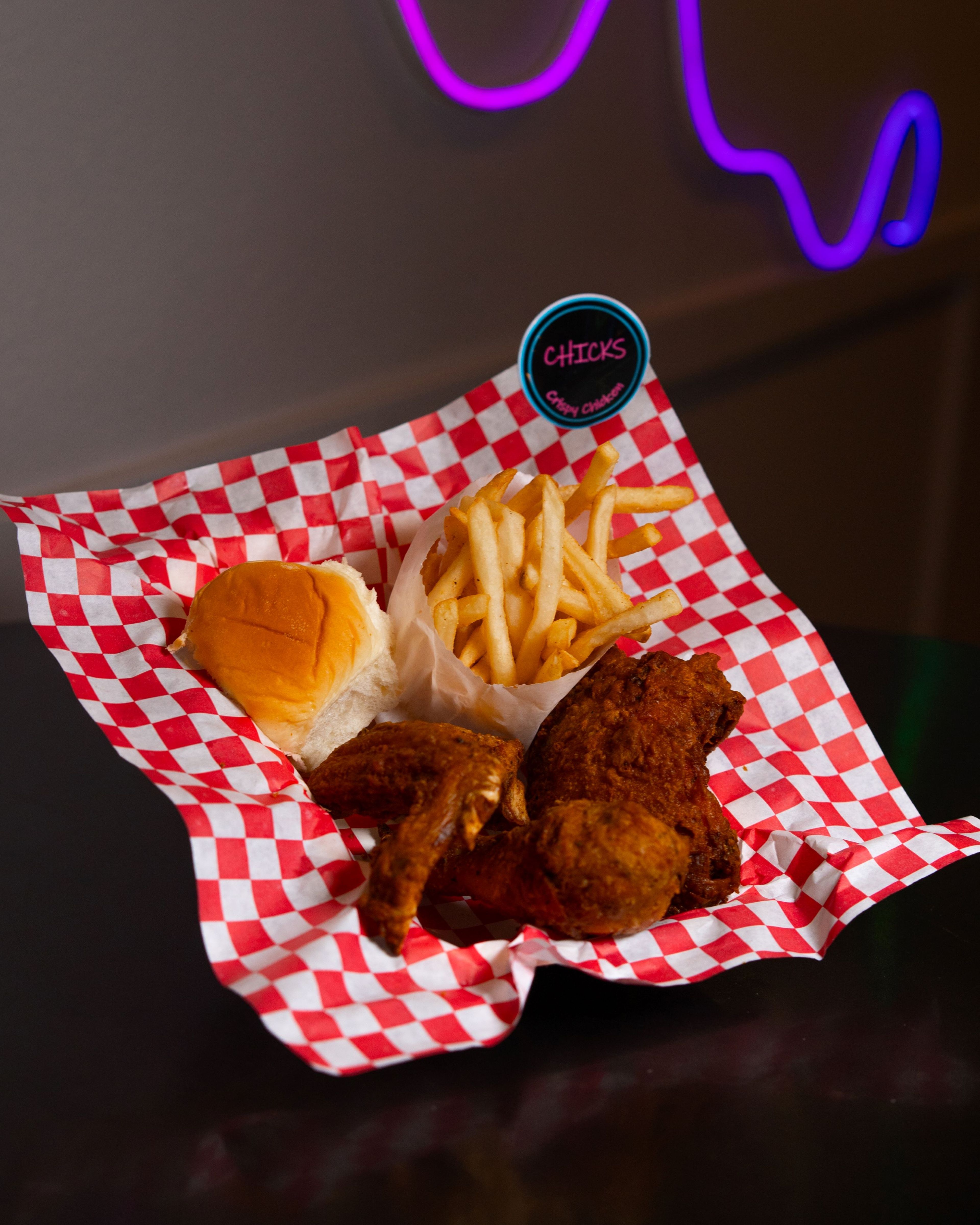 Three Piece Traditional Chicken Meal.