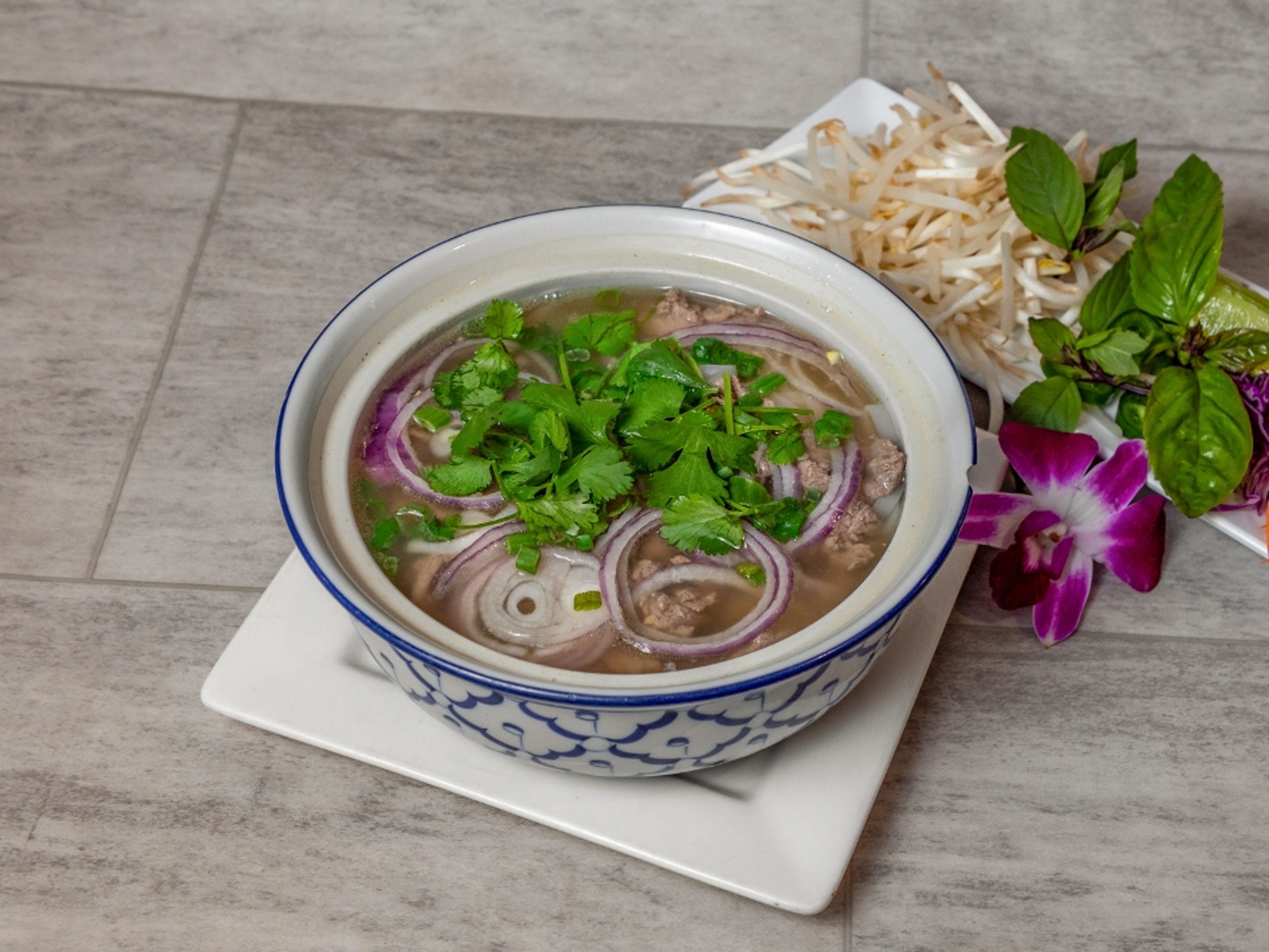 Vietnamese Pho with Choice of protein.