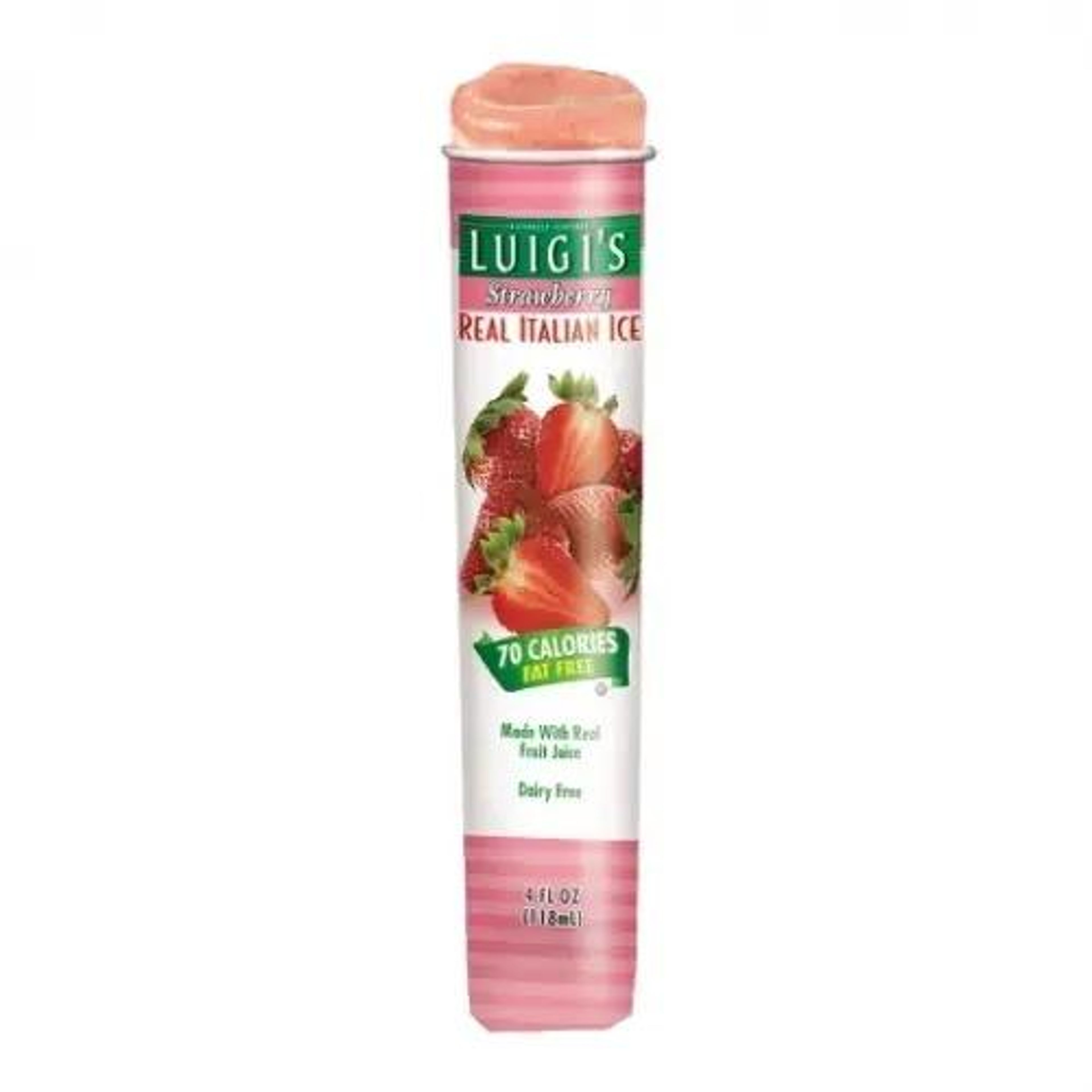 LUIGI'S ITALIAN ICE POP RASBERRY.