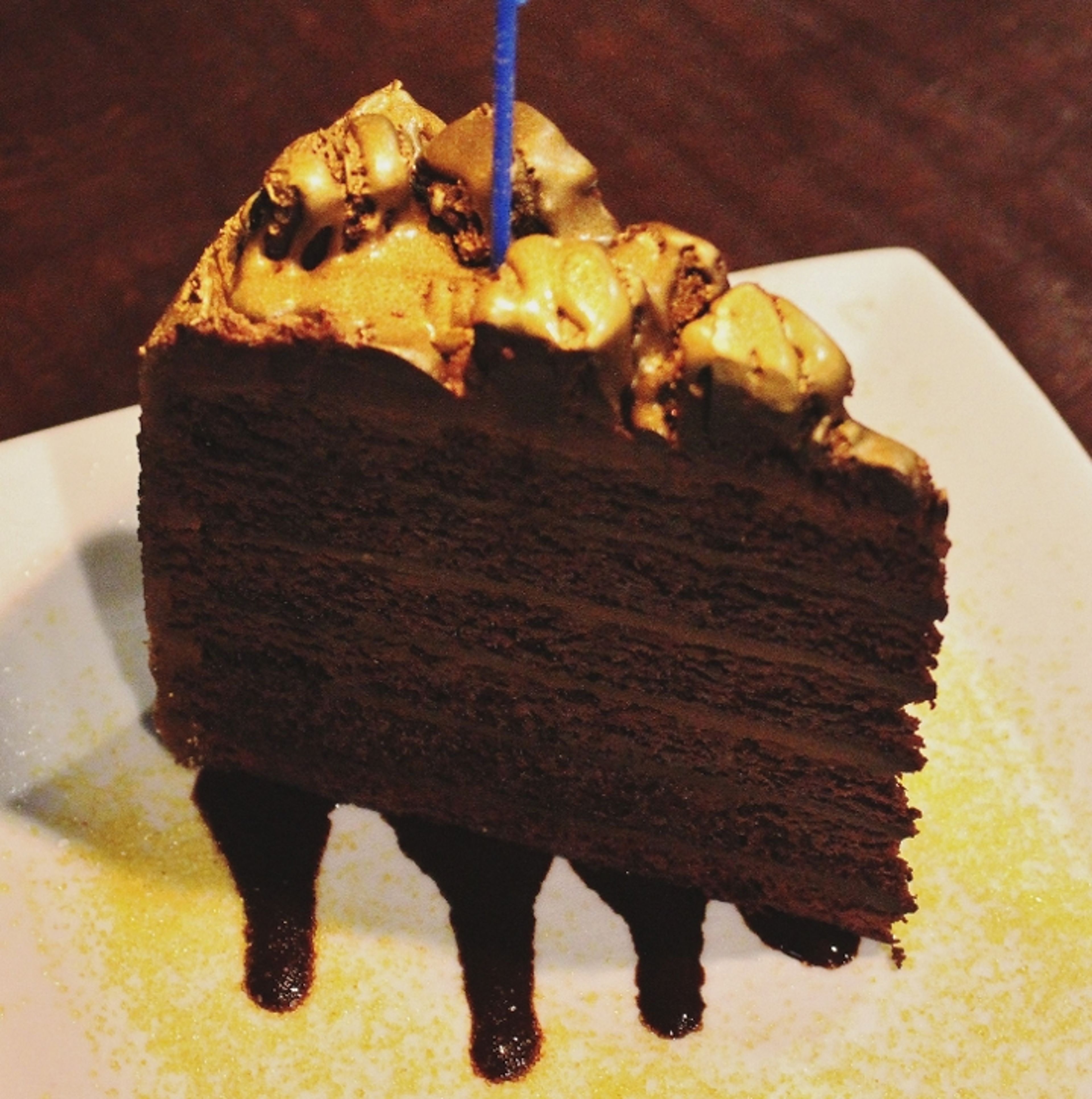 Black Gold Chocolate Chunk Cake.