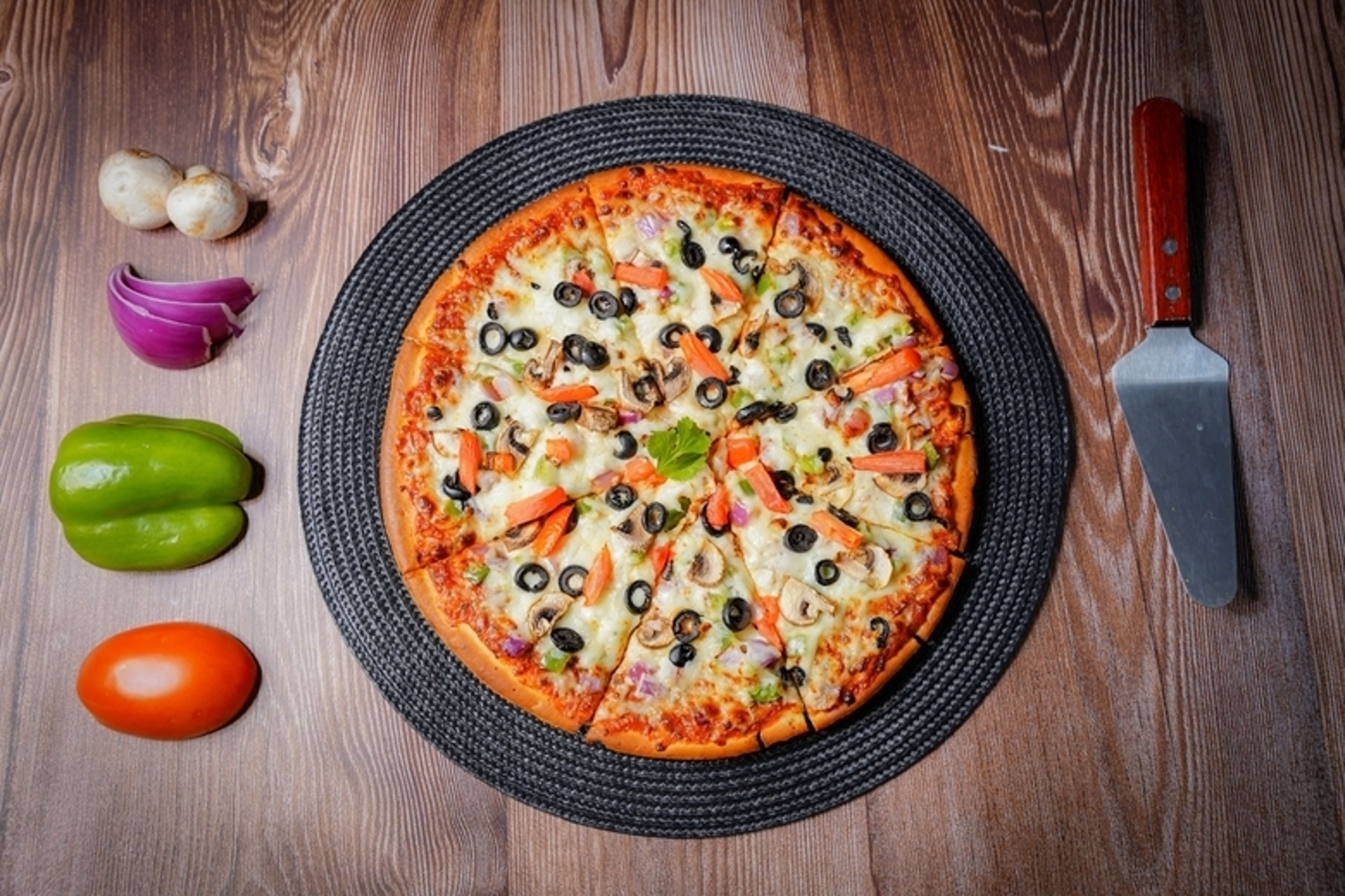 Garden Vegetable Pizza.