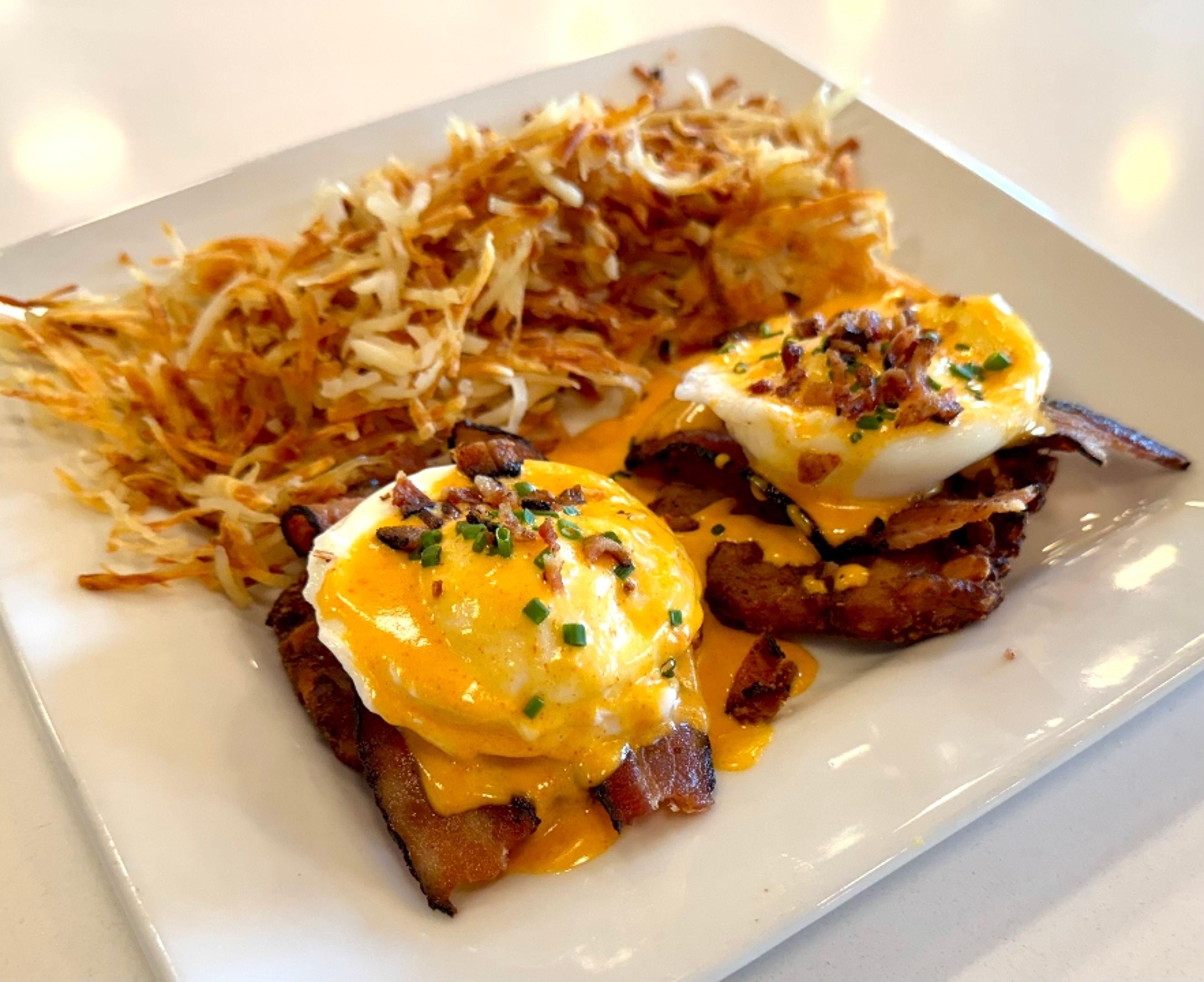 Potato Pancake Benedict.