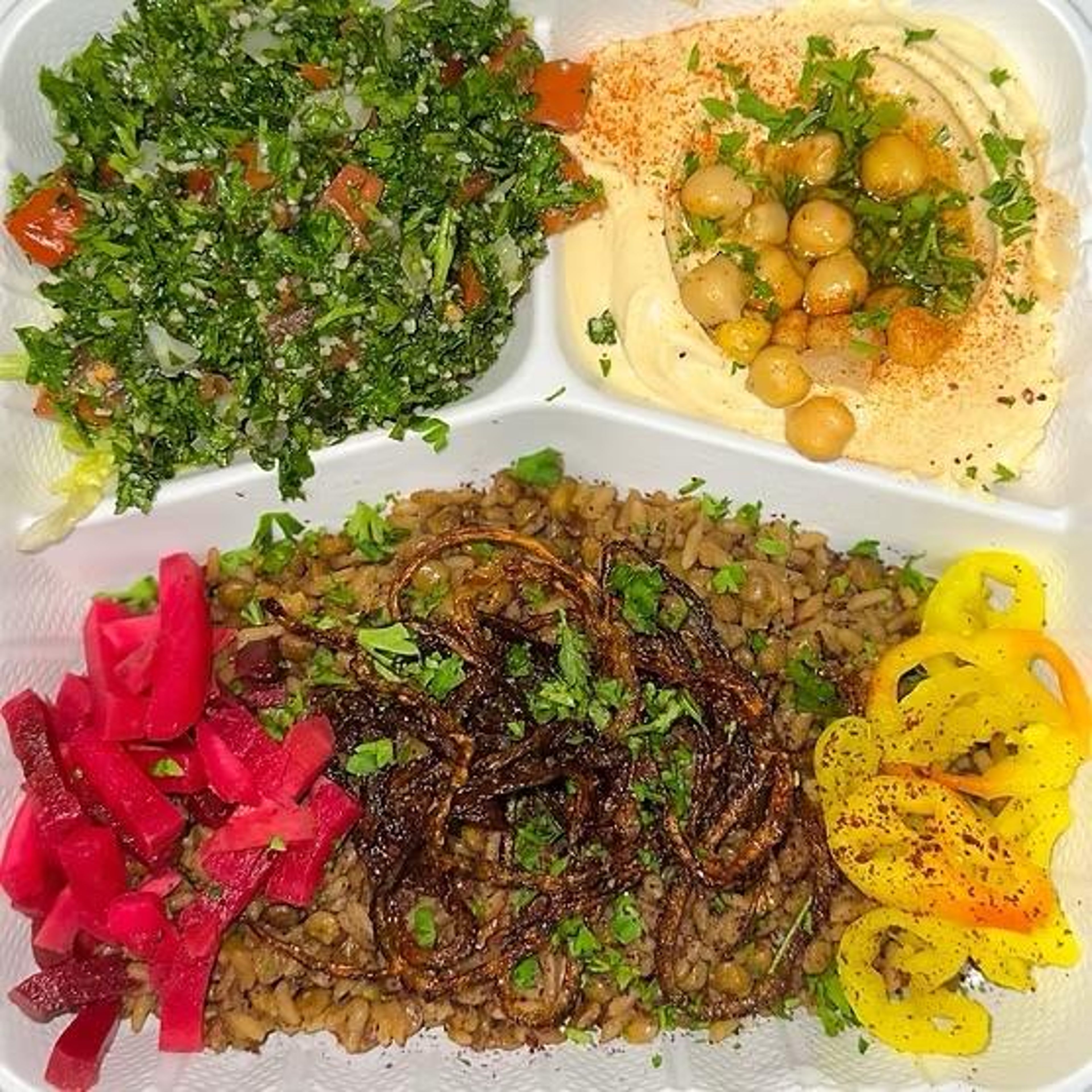 Mujadarra Platter.