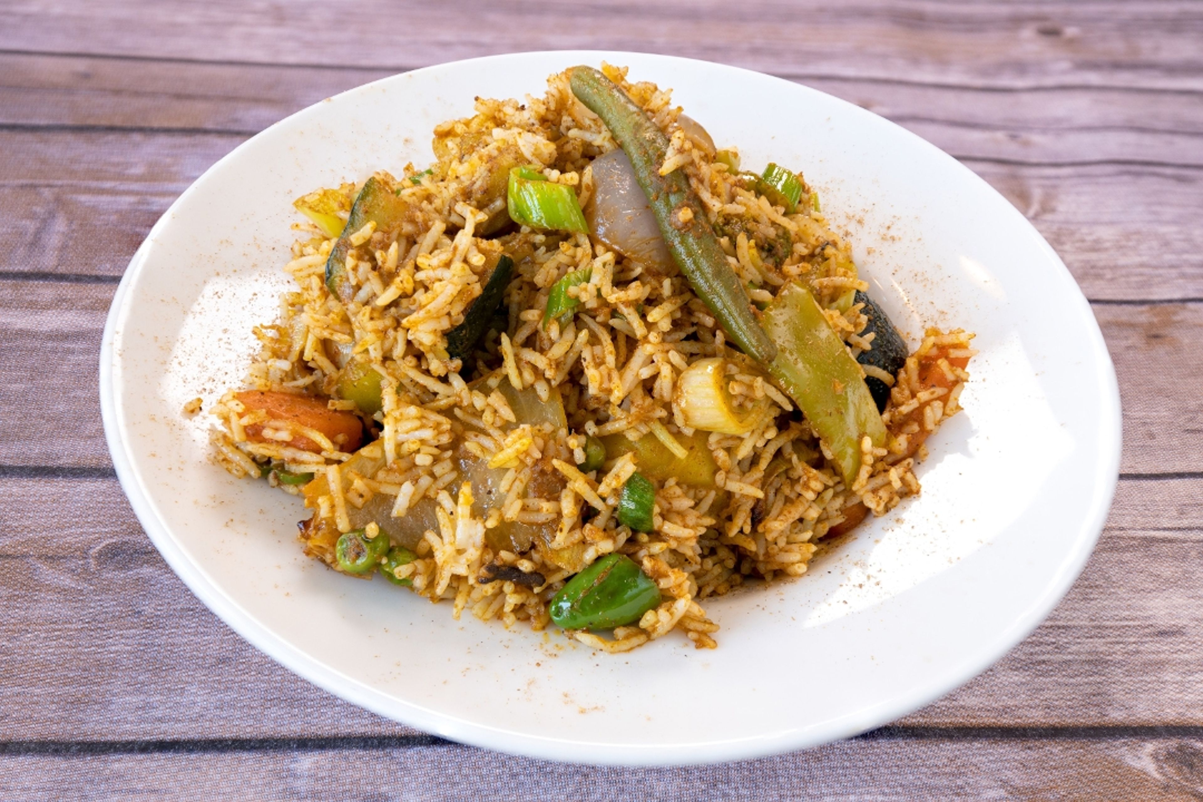 Vegetarian Biryani.