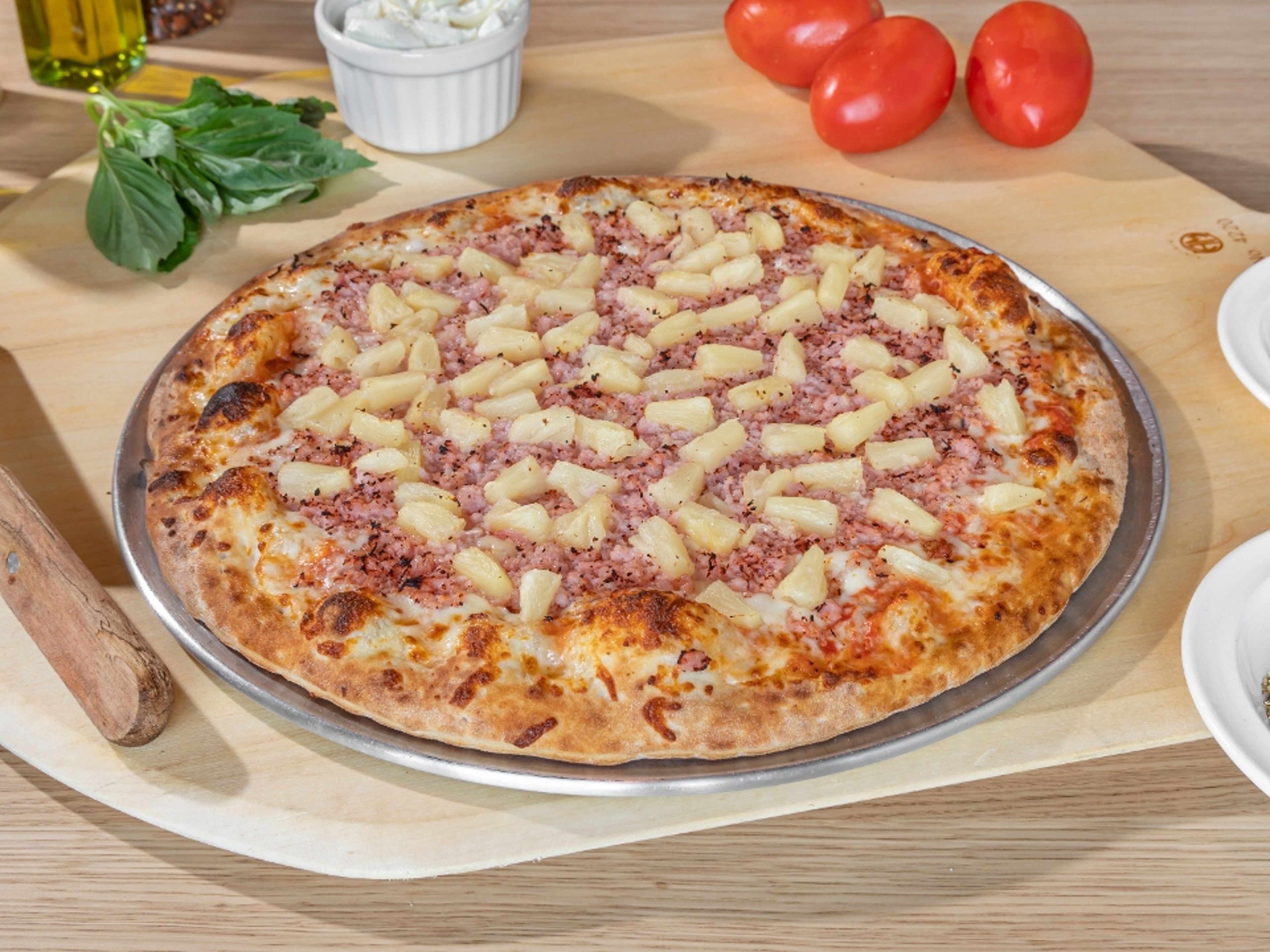 Classic Hawaiian Pizza.