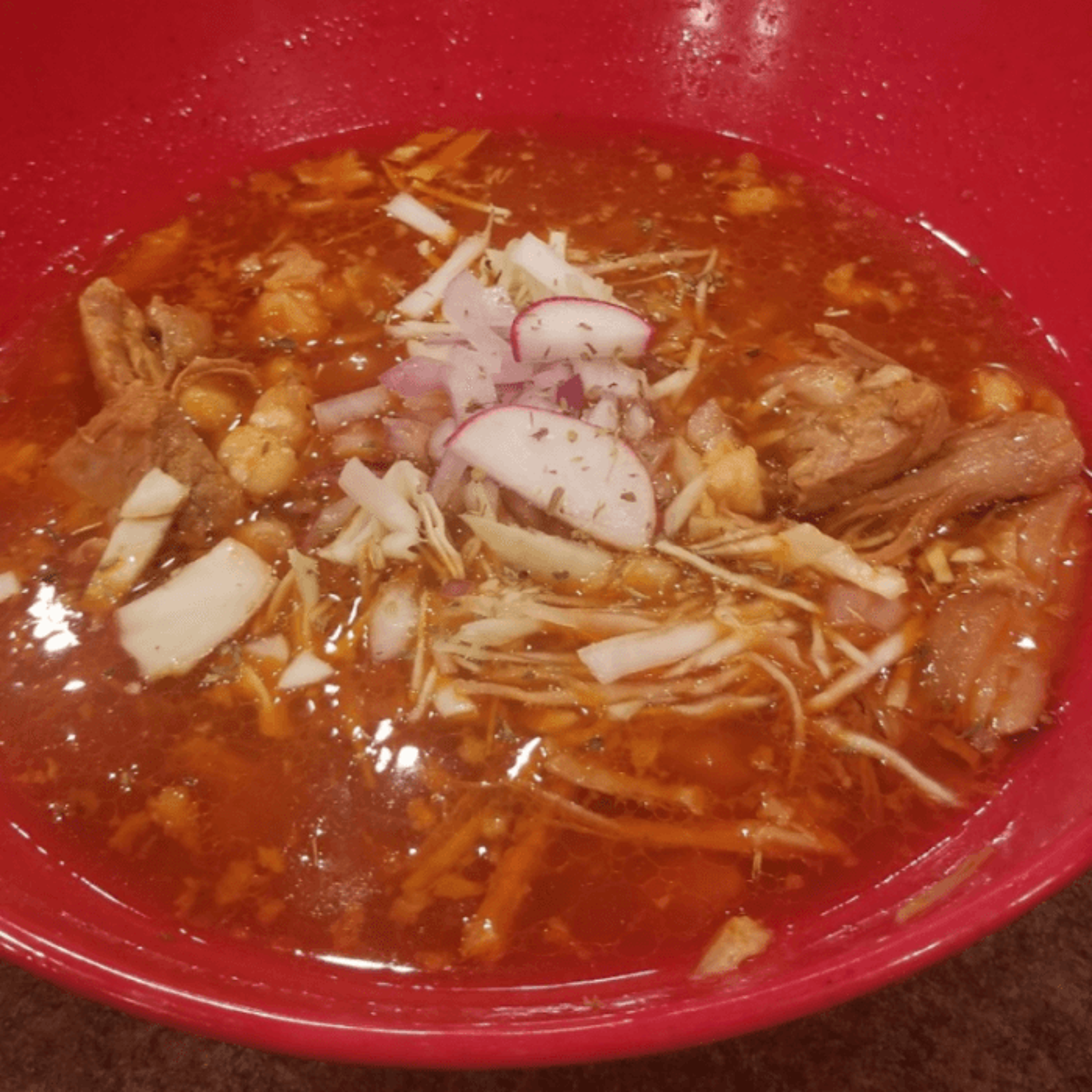 Pozole Rojo.