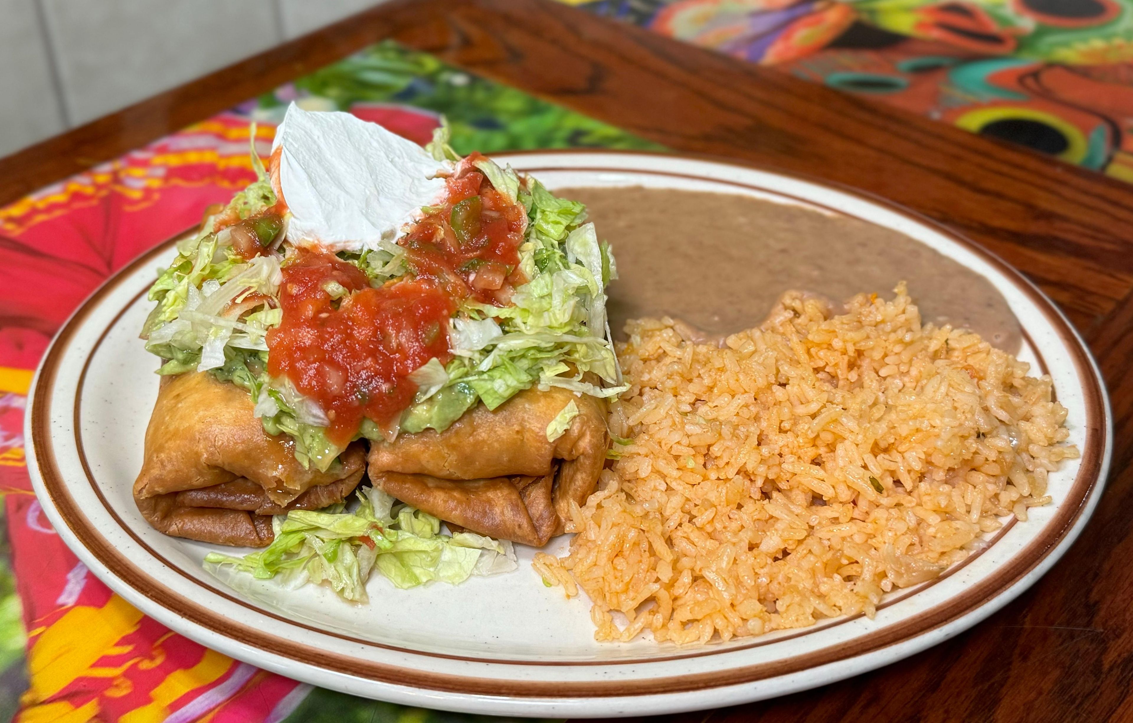 Chimichanga Dinner.