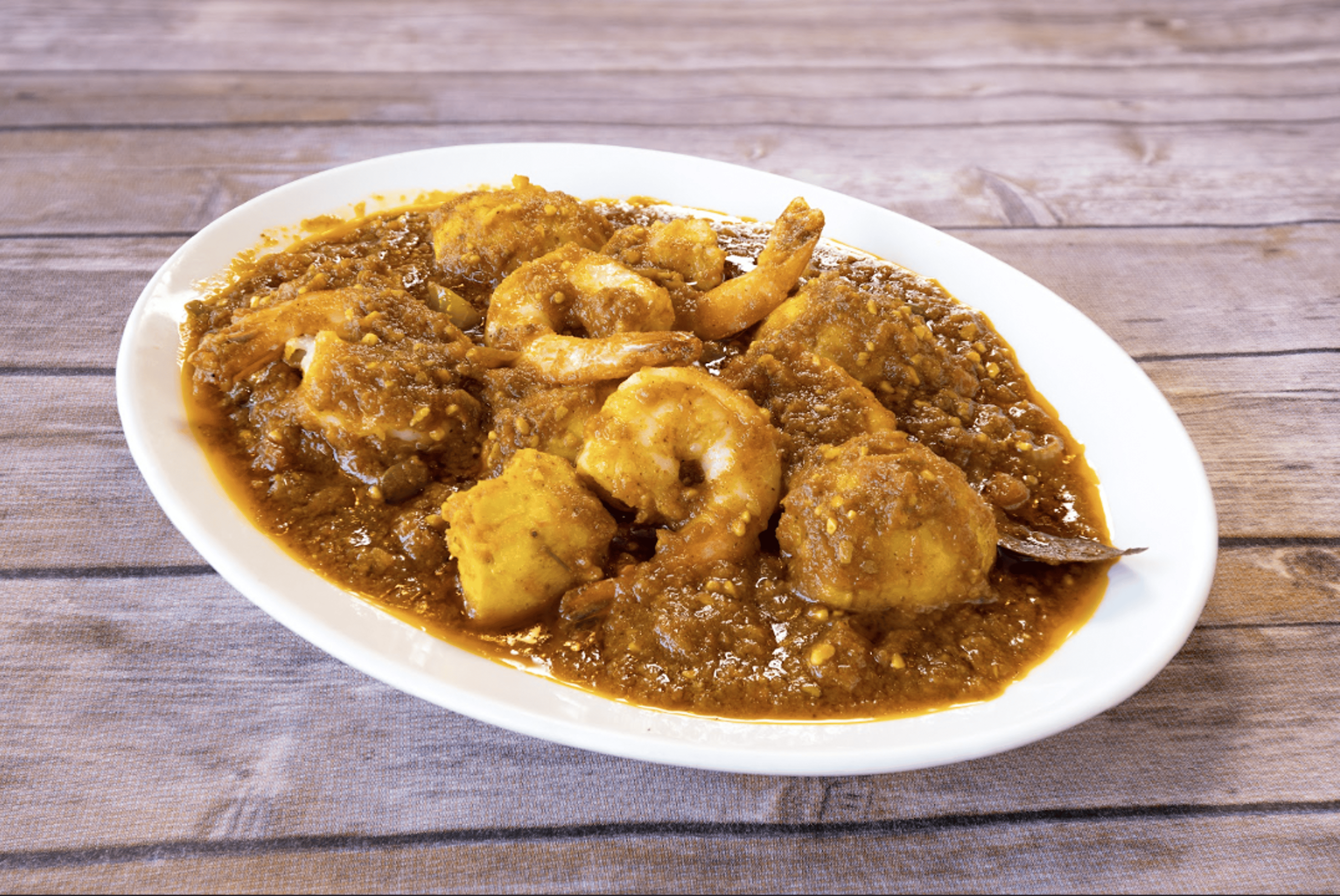 Arvi Curry Prawns.