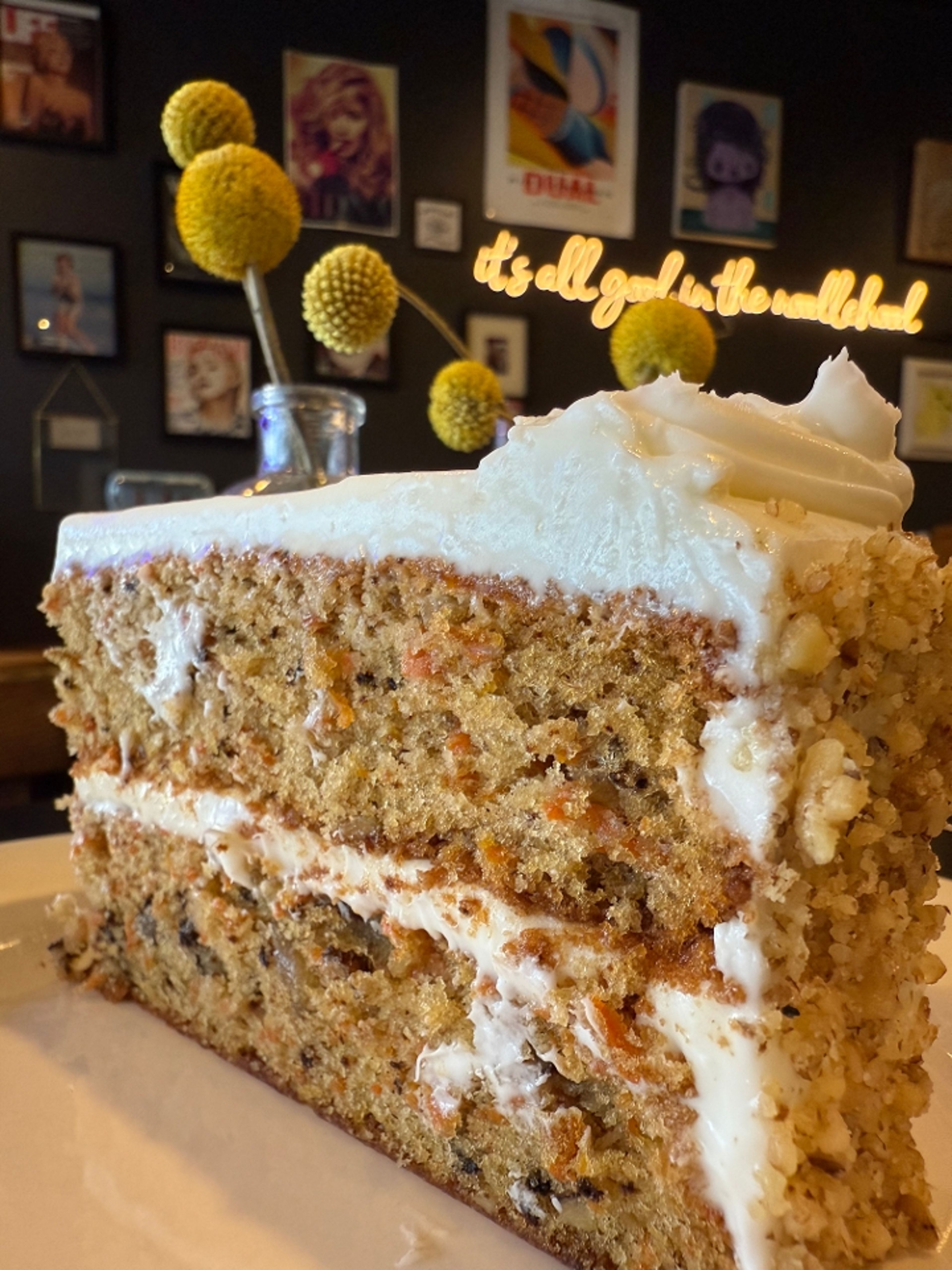 CARROT CAKE.