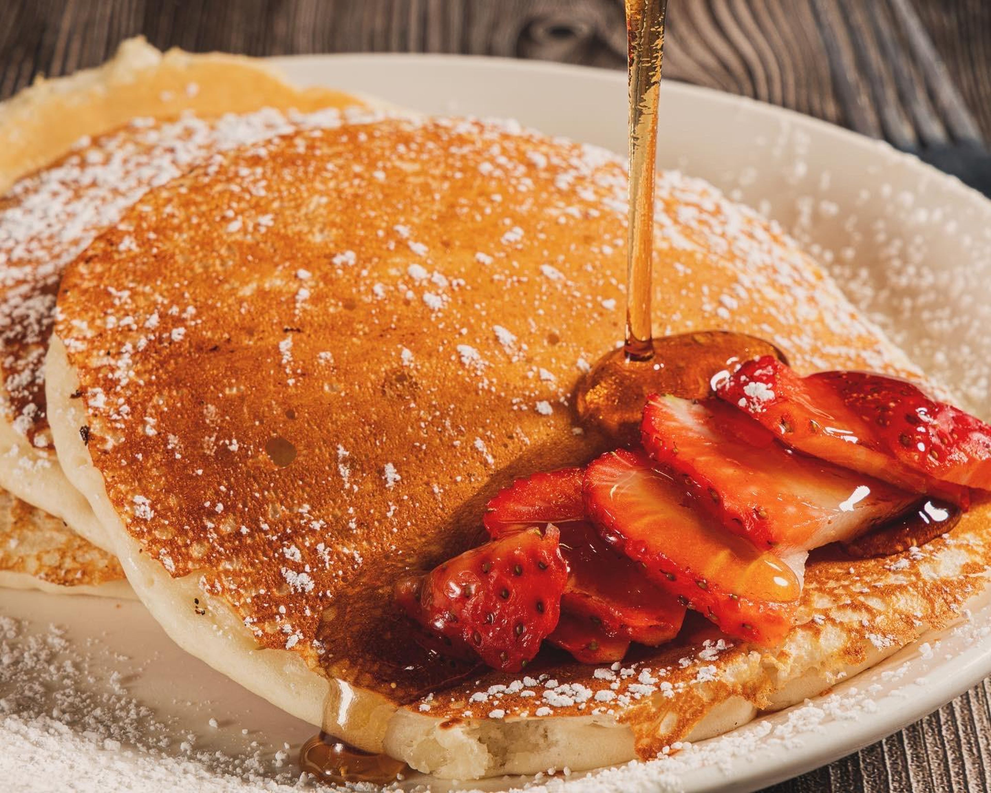 3 Old Fashioned Buttermilk Pancakes.