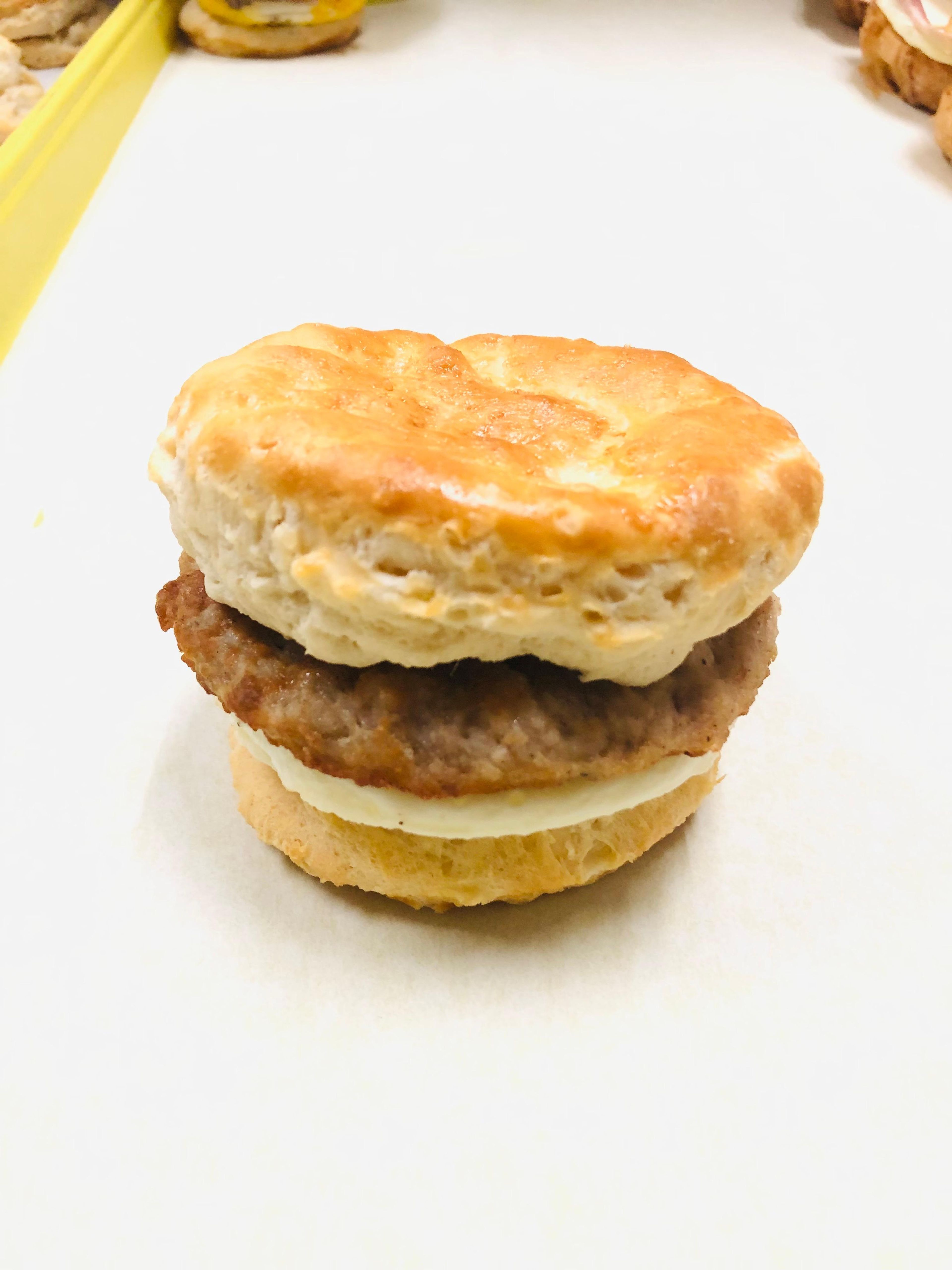 Biscuit SW: Sausage & Egg.