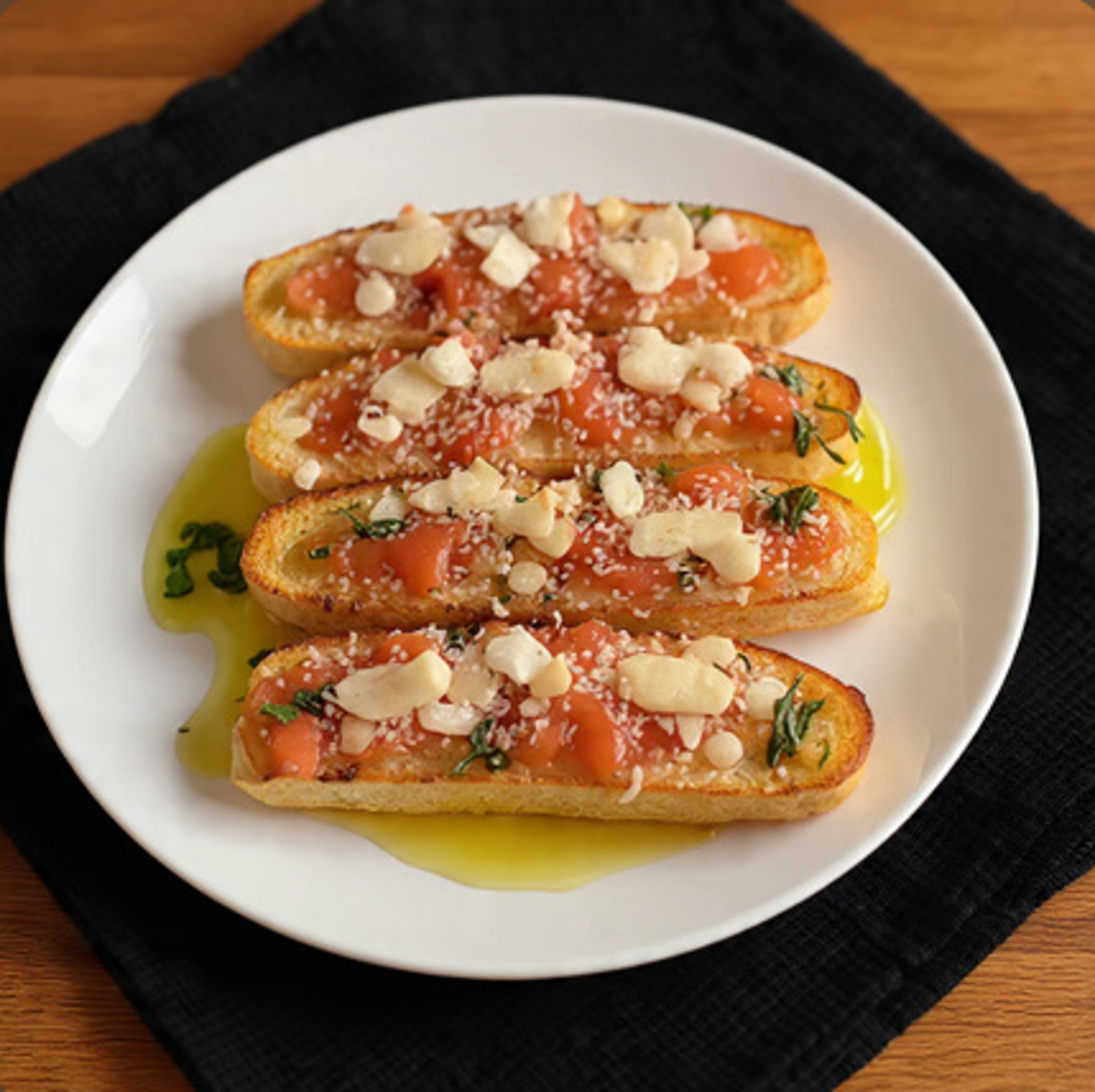 Traditional Italian Bruschetta.