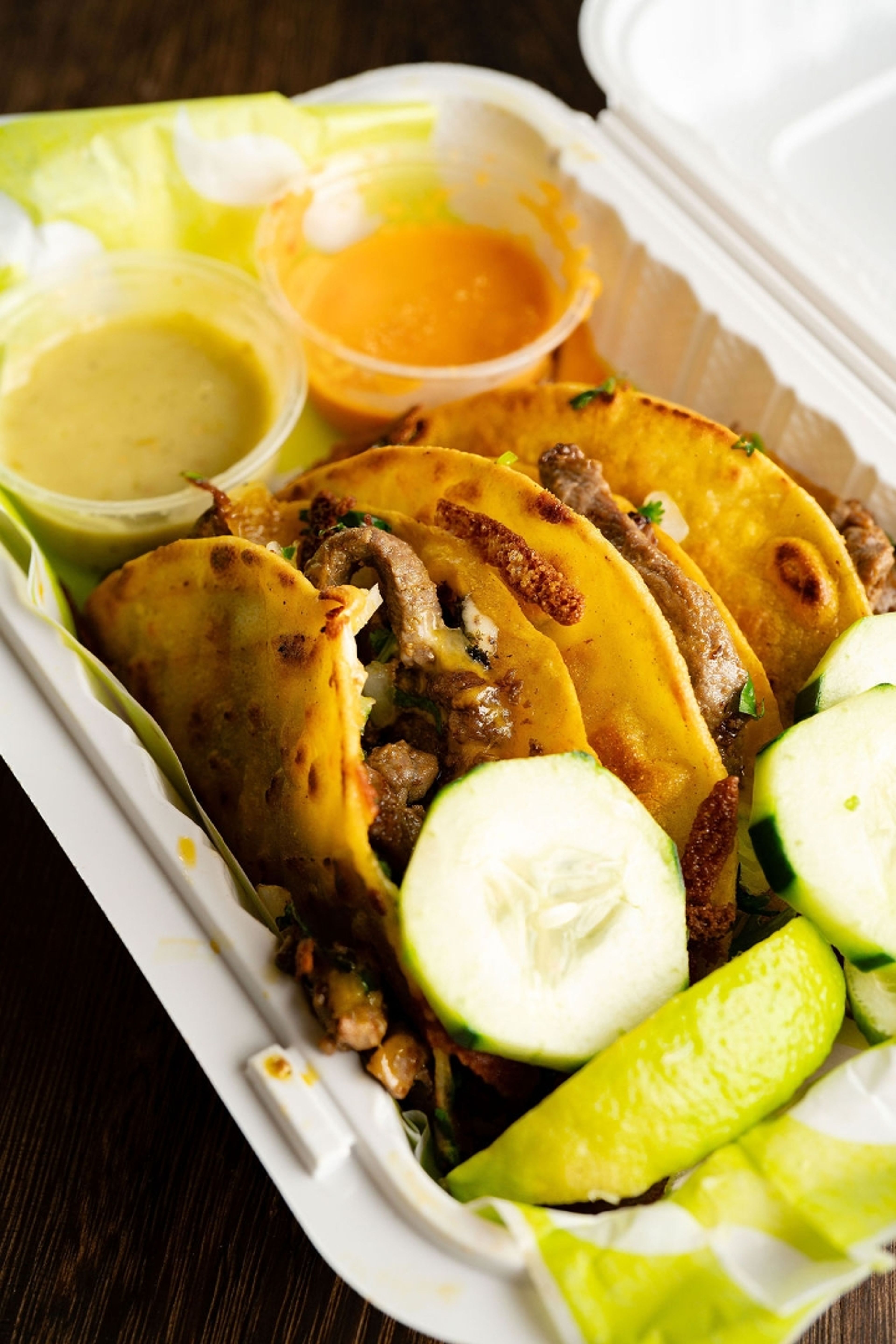 3x Carne Asada Tacos.