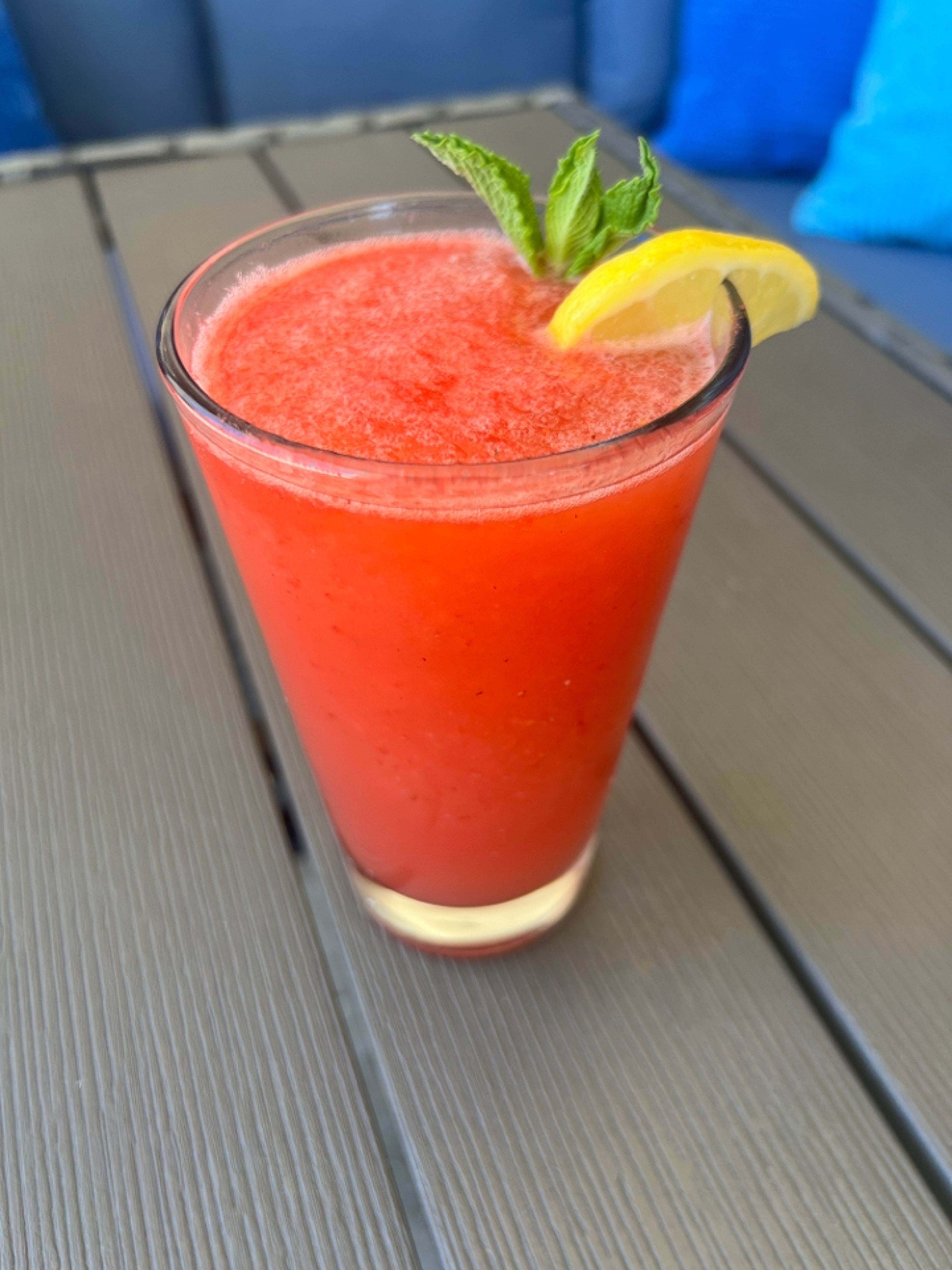 Ice Strawberry lemonade.