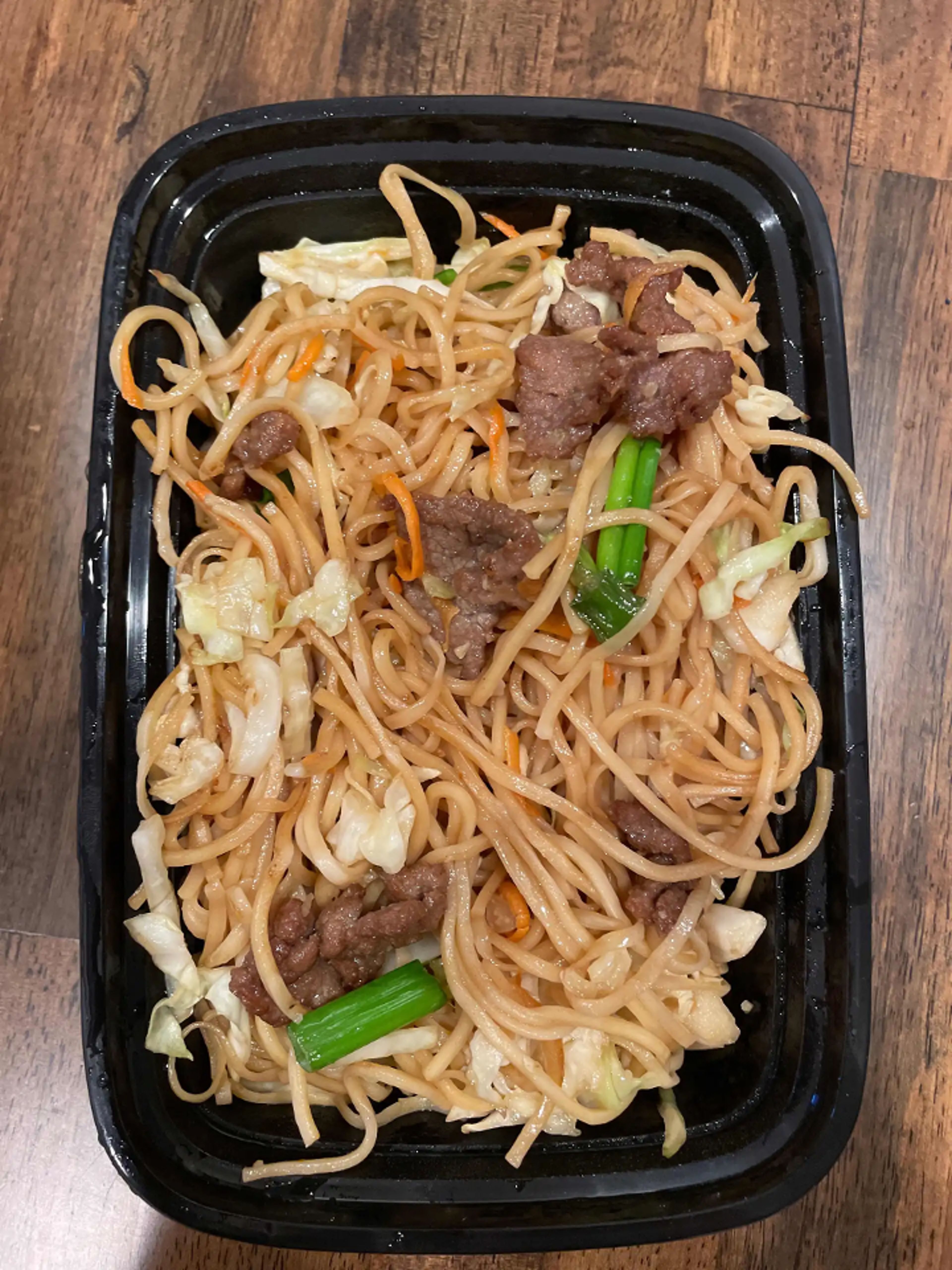 Beef Lo Mein.