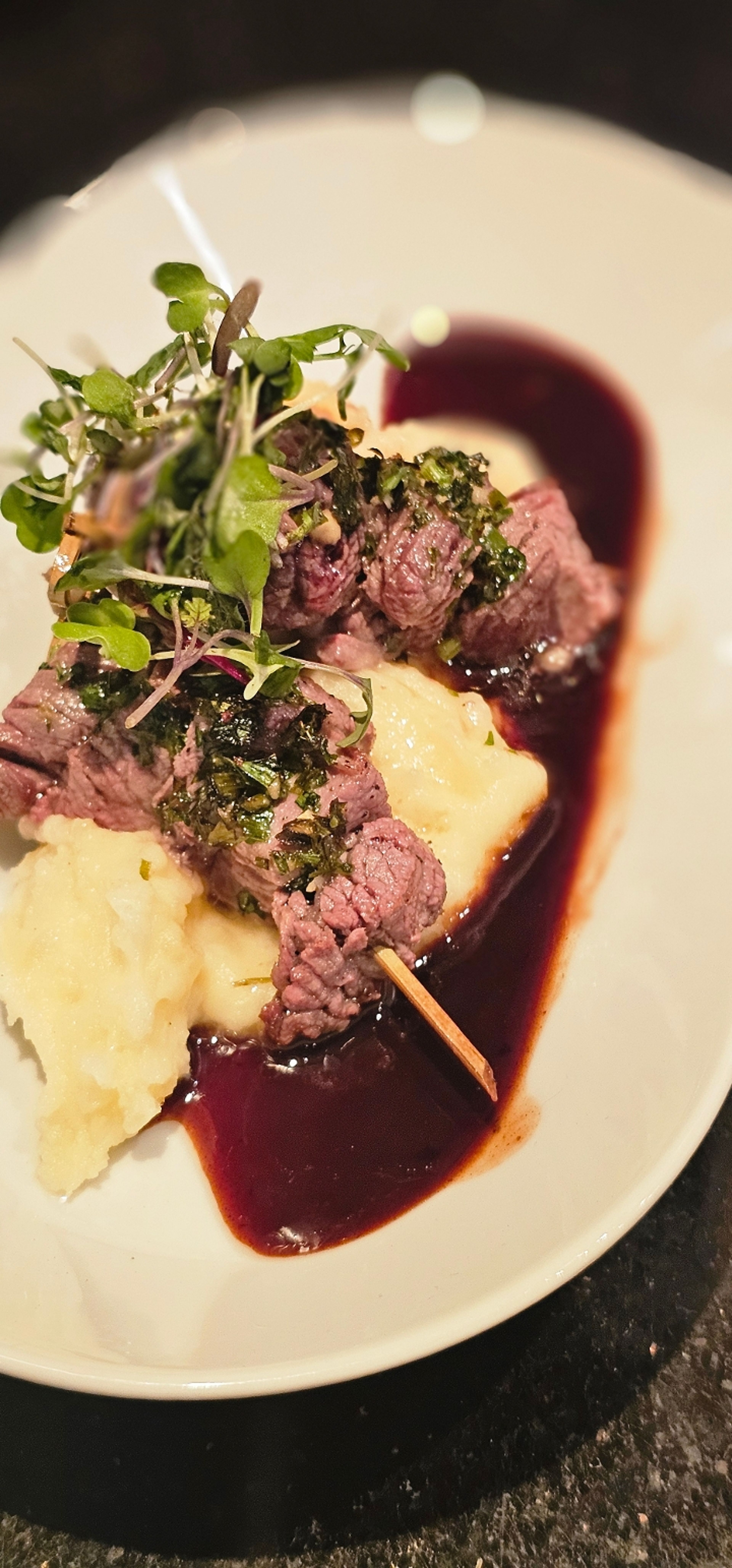 Filet Beef Brochette.