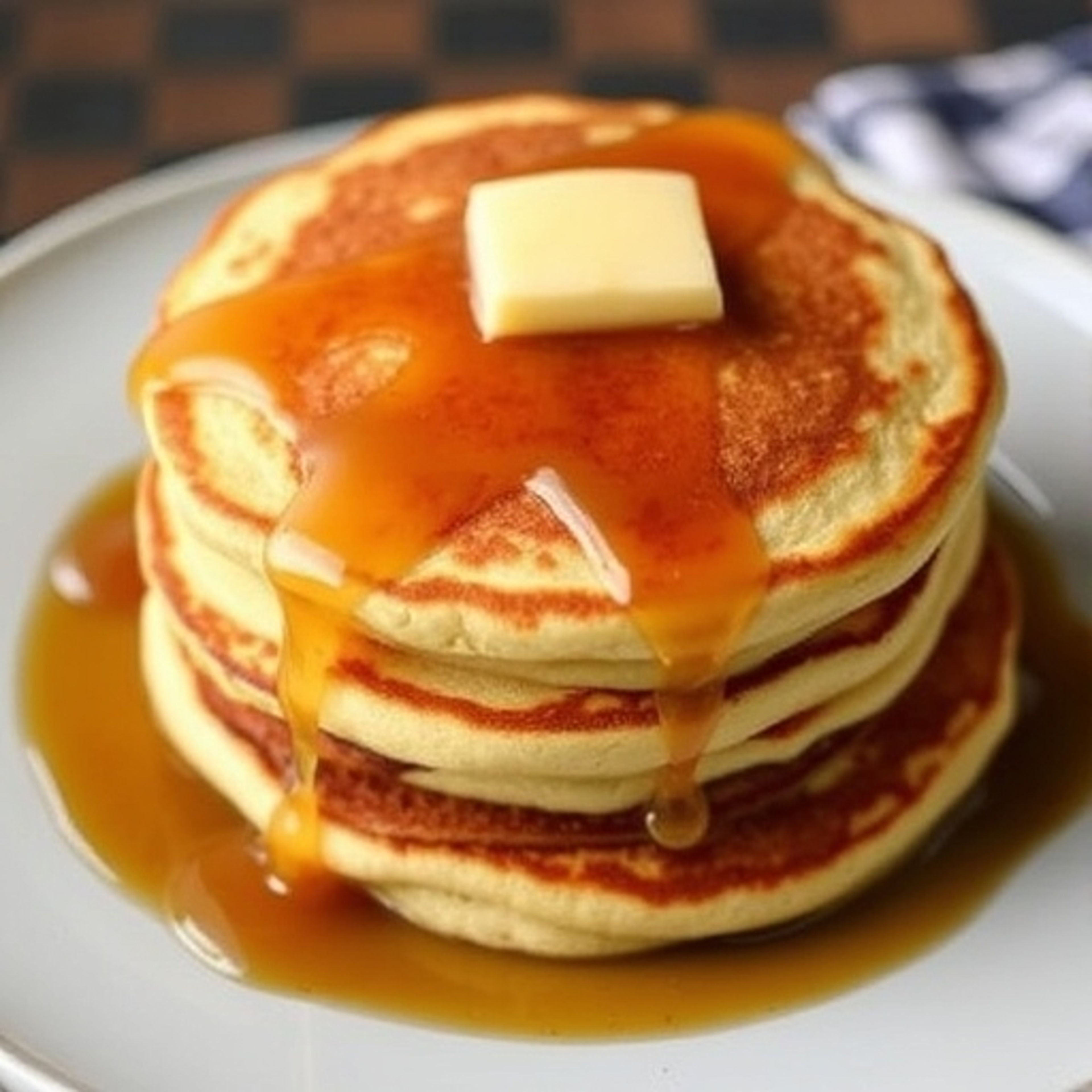 Golden Brown Pancakes.