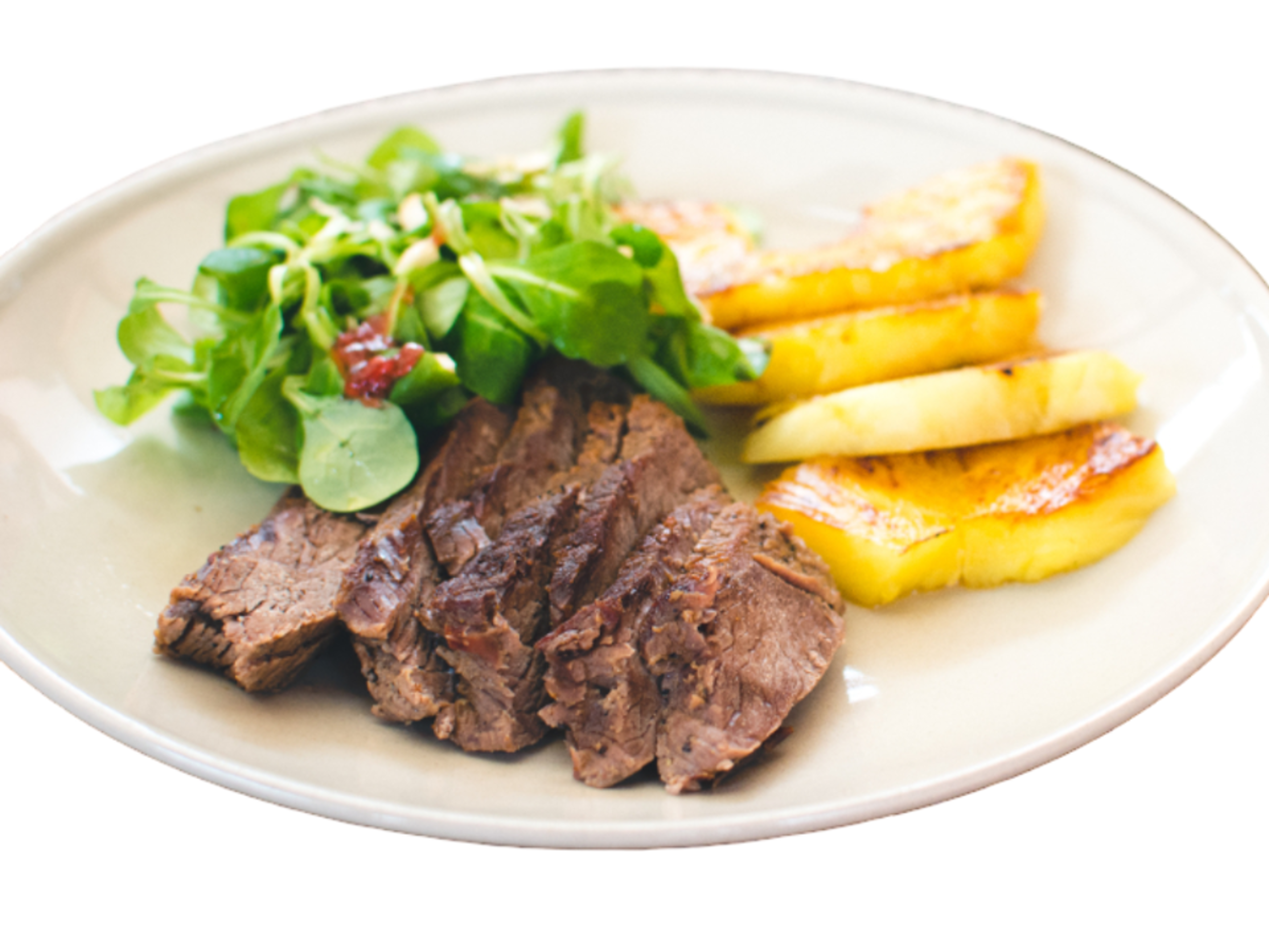 Steak Grilled Pineapple.