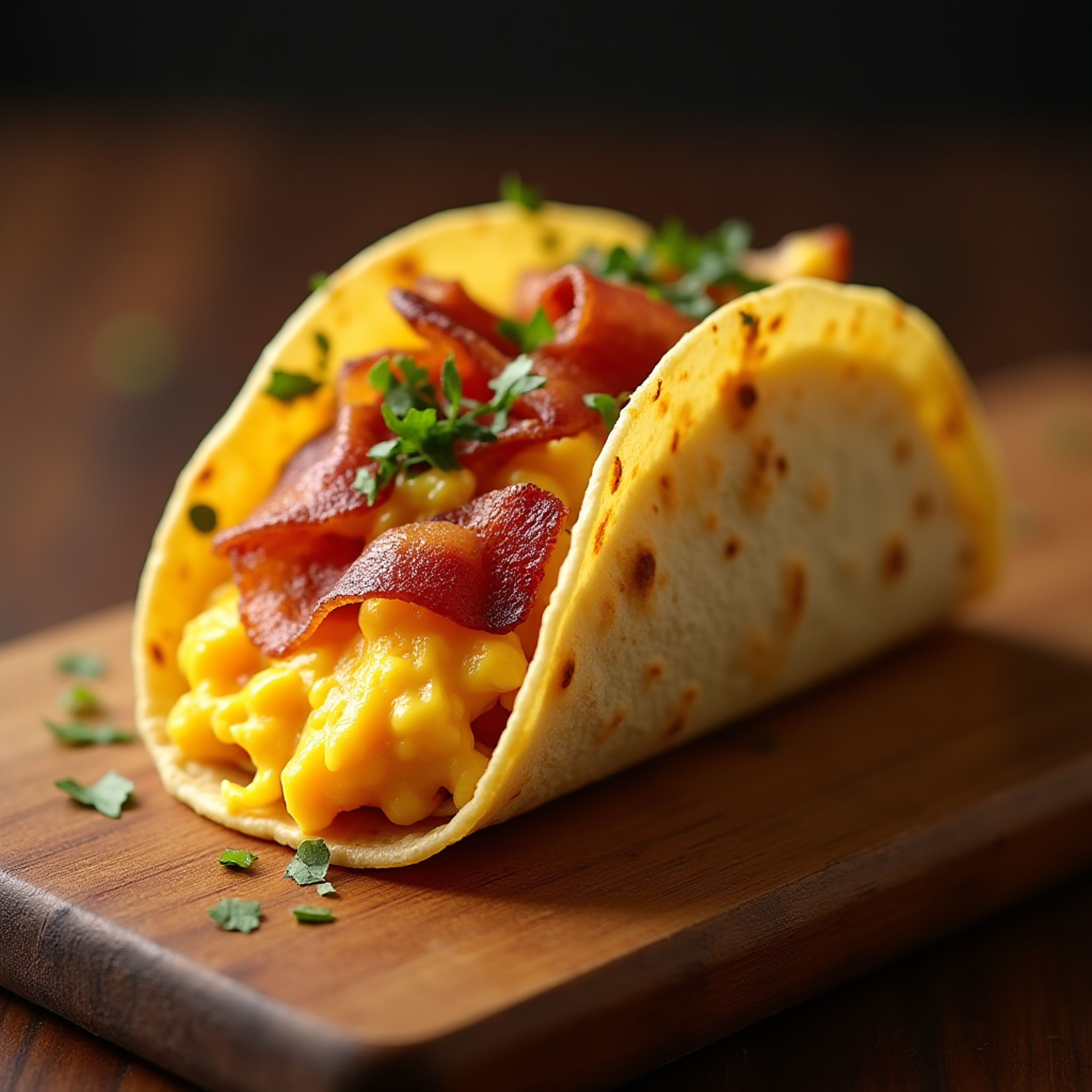 Bacon Breakfast Taco.