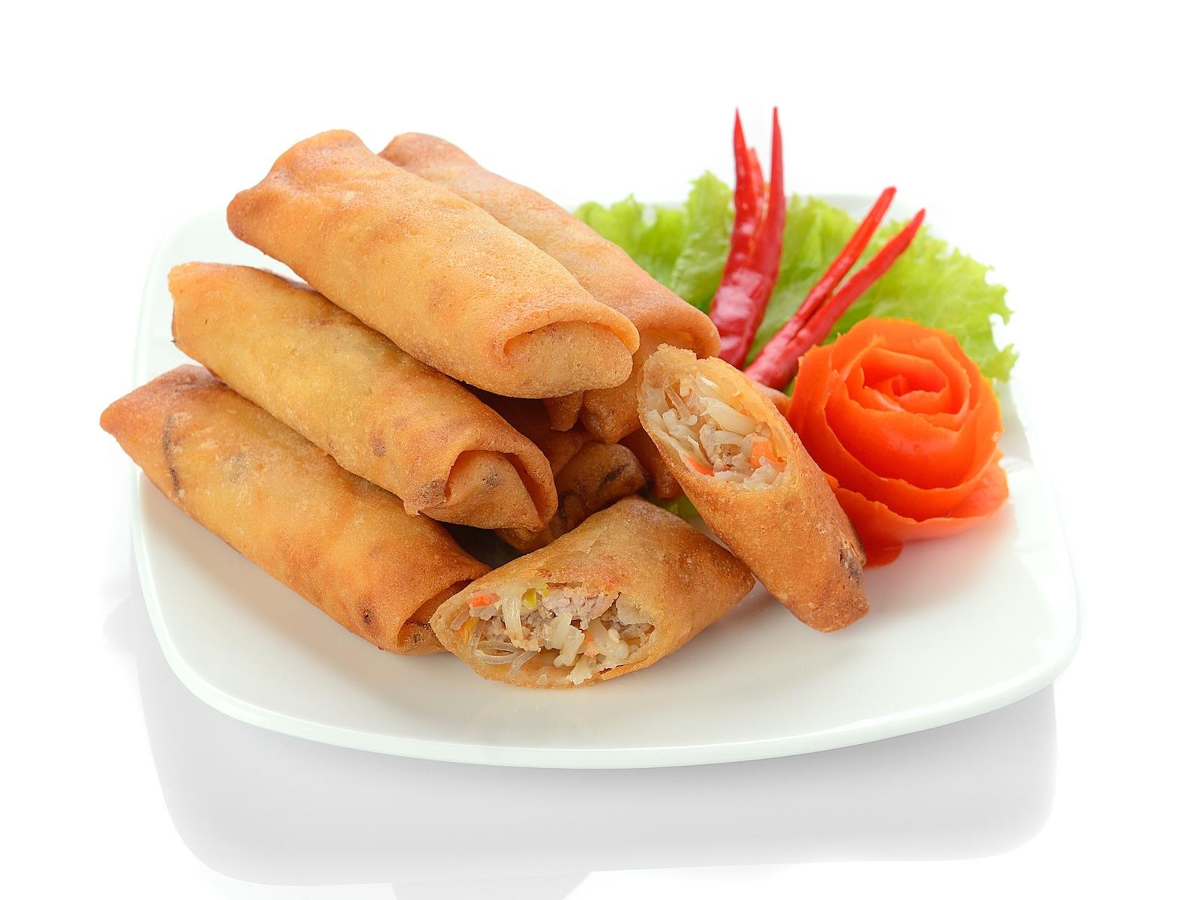 Jerk Chicken Spring Roll.