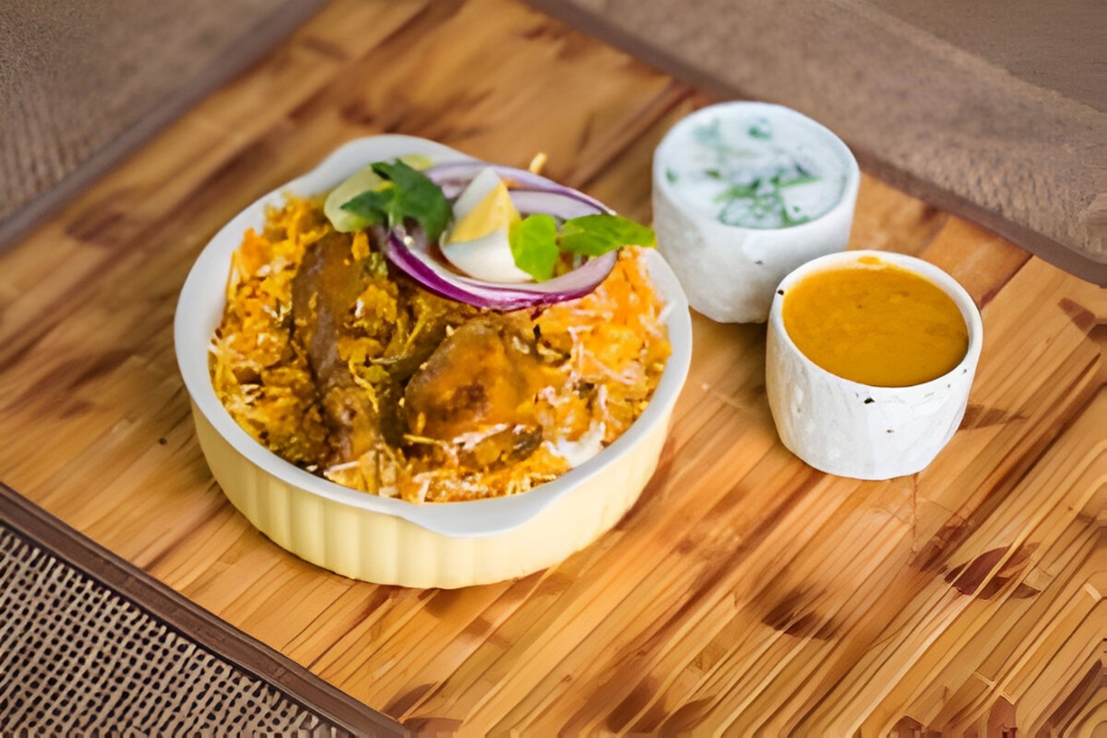 Temper Chicken Biryani.