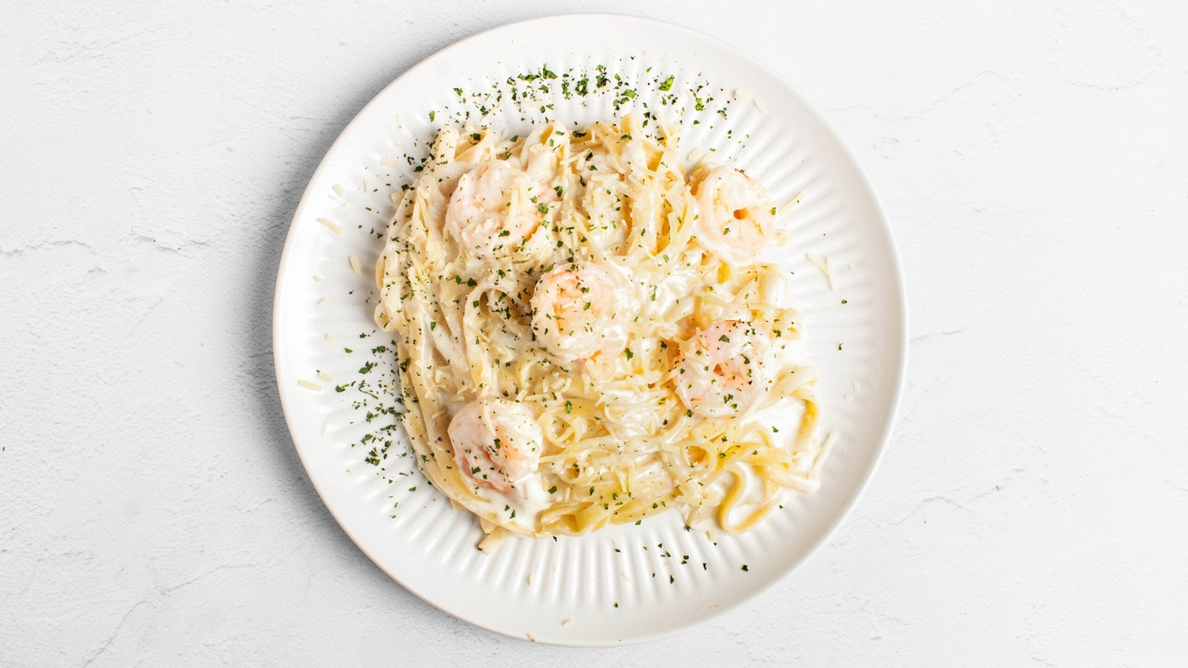 Shrimp Alfredo.