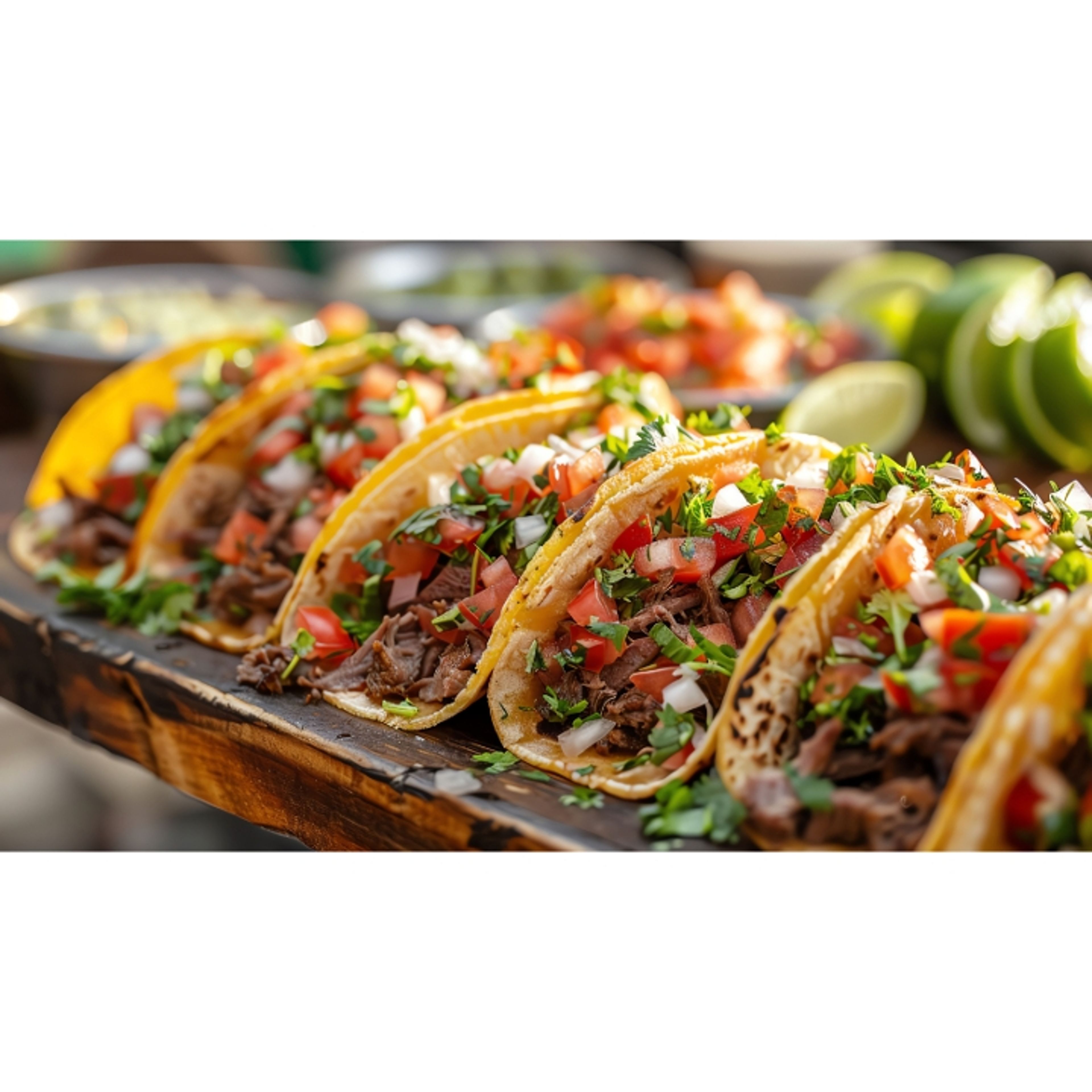 Lunch vegan street tacos.