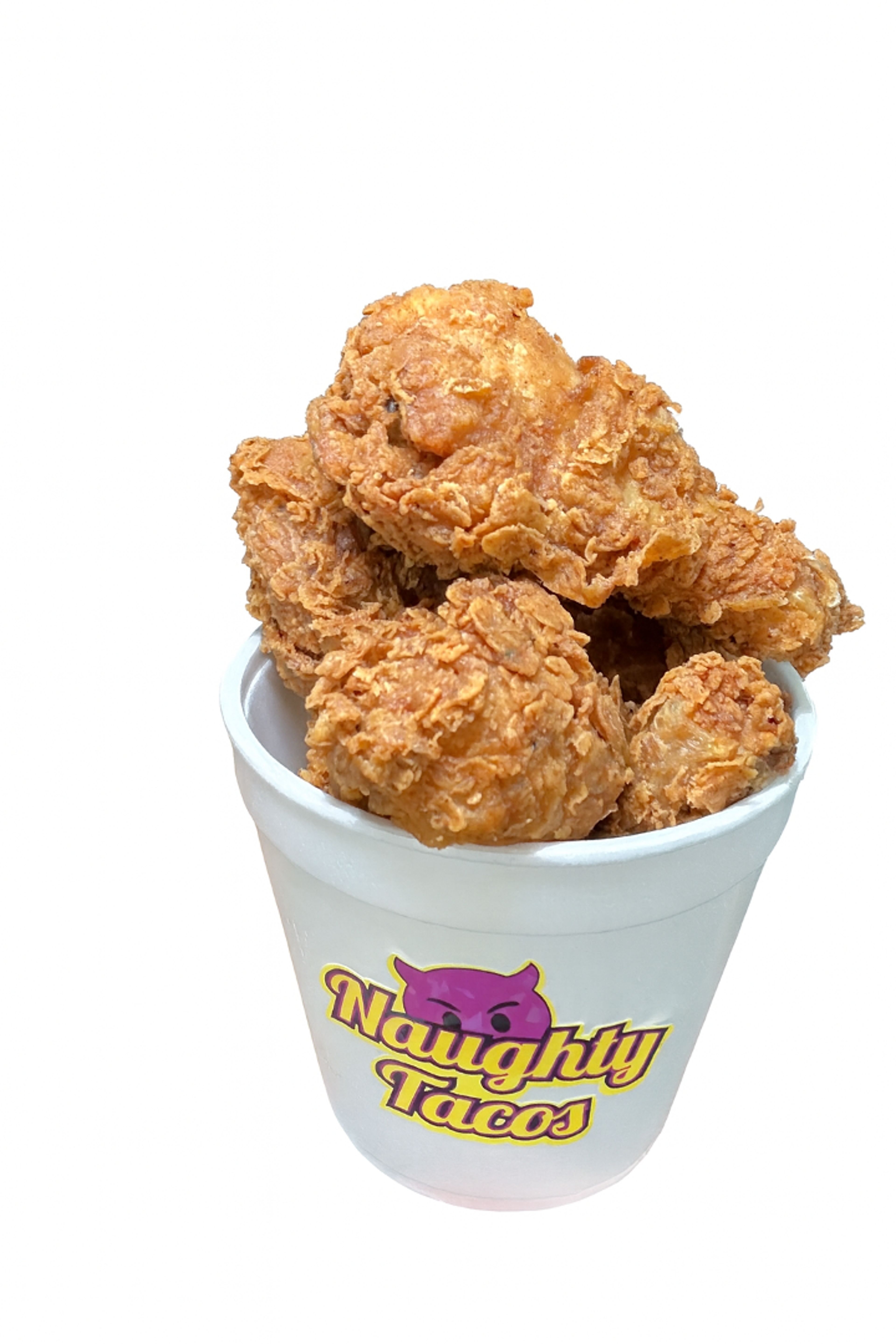 Chicken Legs w/Magnum drink.